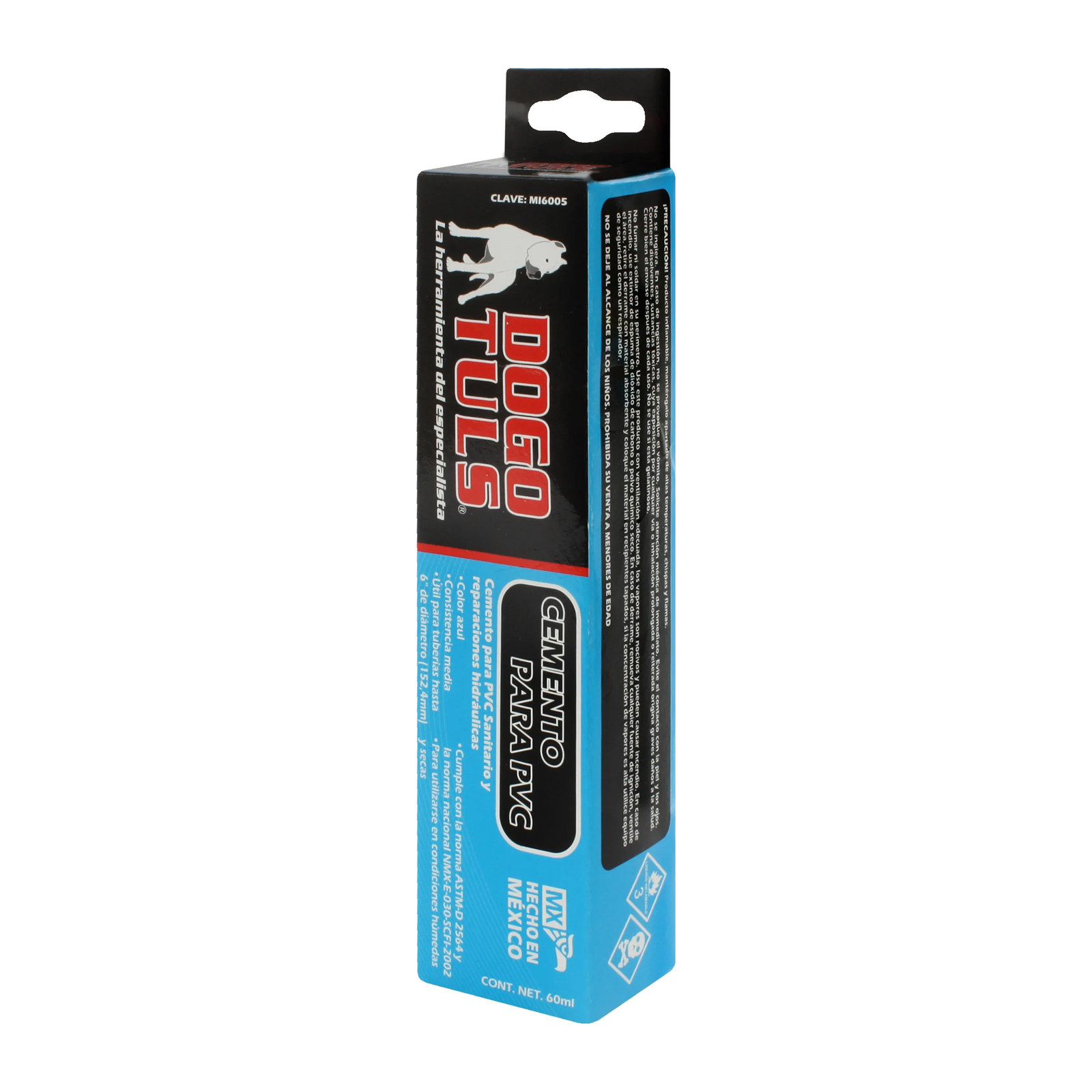 Cemento PVC Azul Tubo 60 mL - Imagen 4