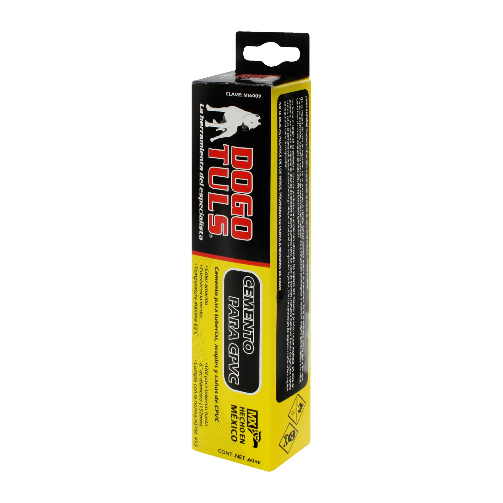 Cemento CPVC Amarillo Tubo 60 mL - Imagen 4