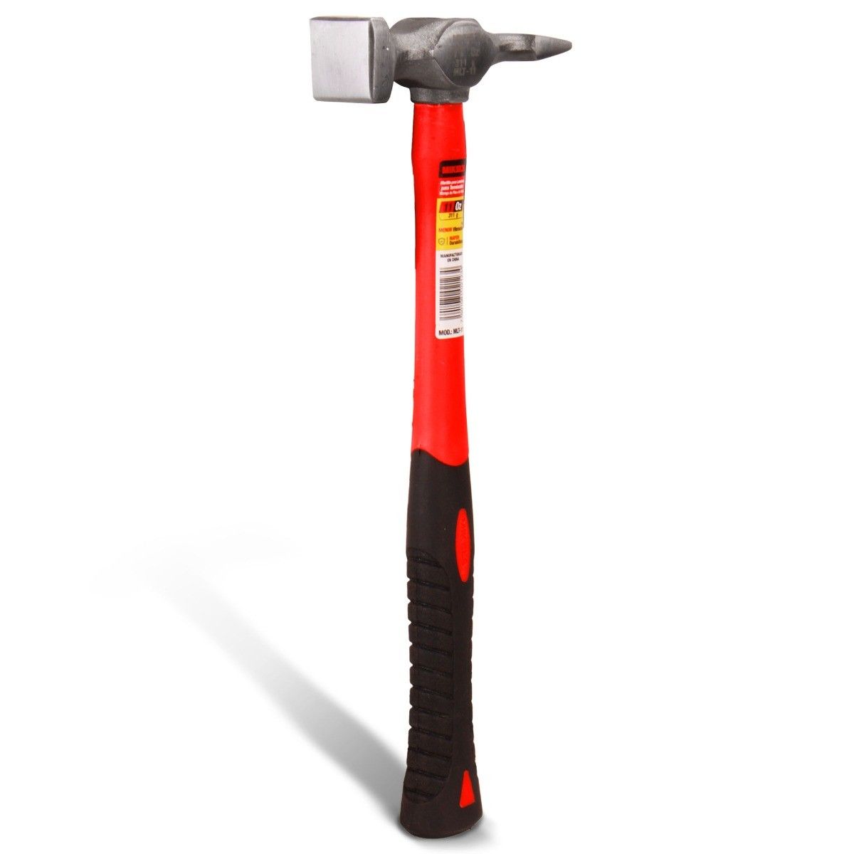 MIKELS MLT-11 Martillo para laminero para terminados, mango de fibra de vidrio (11 oz)
