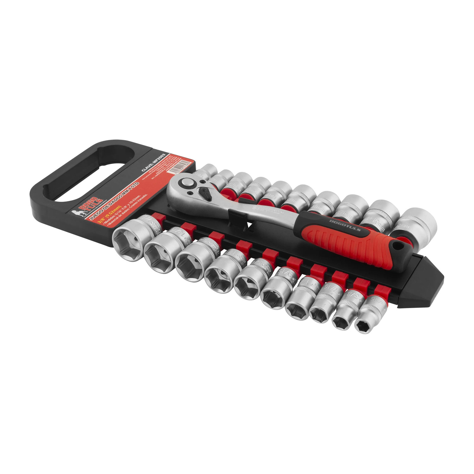 Juego de Dados 3/8" mm-STD con Matraca 21 pz - Imagen 4