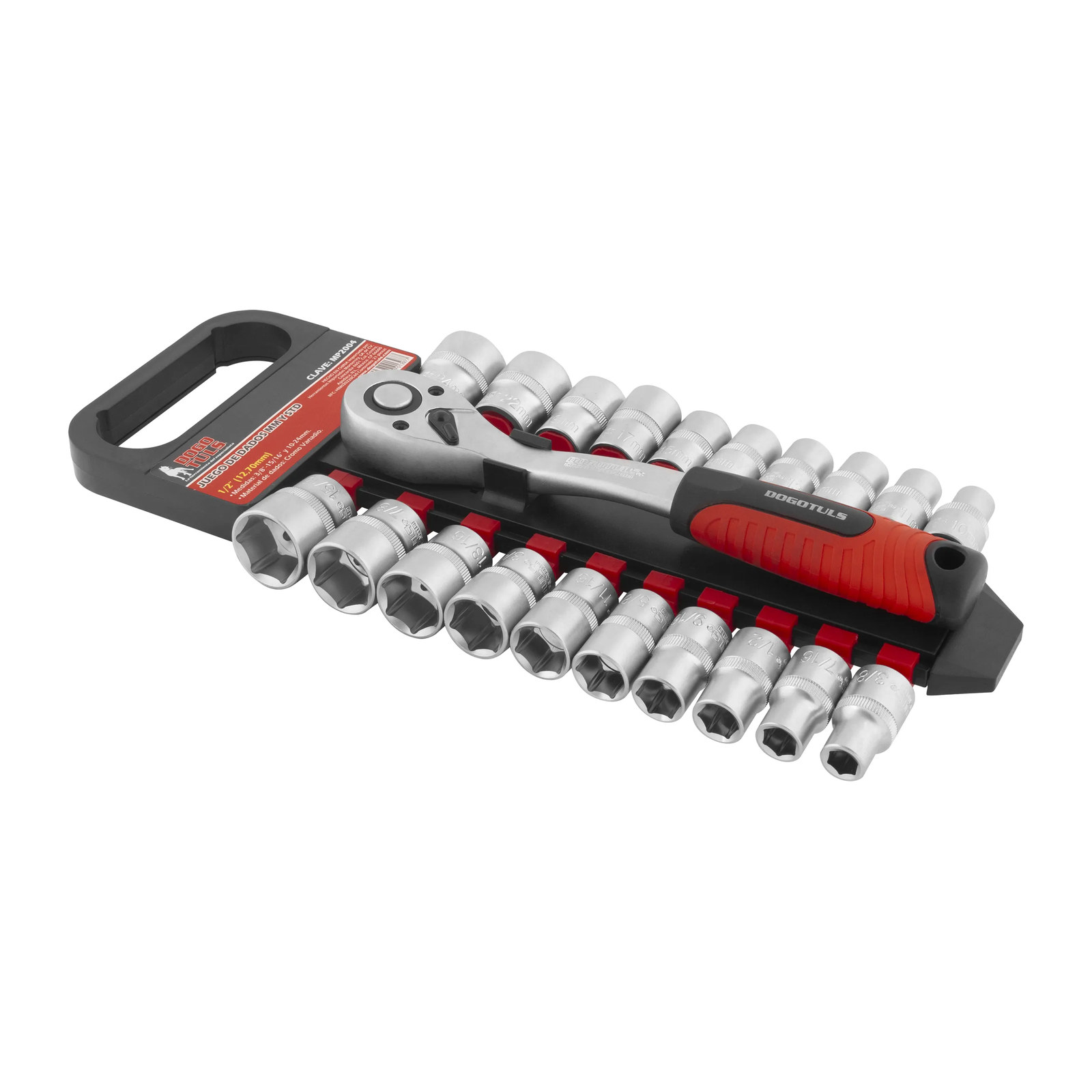 JUEGO DE DADOS D2 1/2" MM-STD CON MATRACA 21PZ - Imagen 3