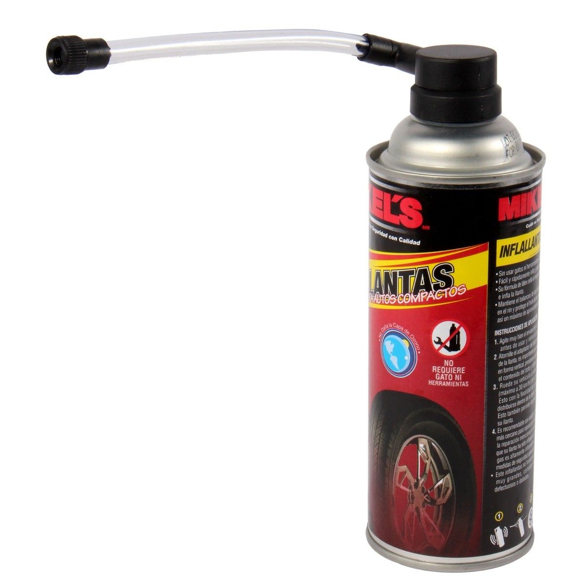 MIKELS MT-10 Inflallantas magic tire (340 grs, 12 oz) para autos compactos - Imagen 2