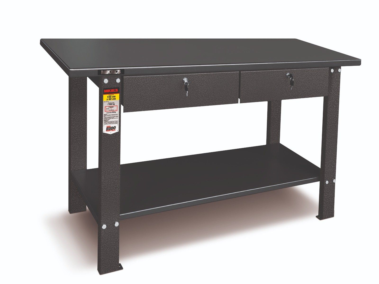 MIKELS MT-156 Mesa de trabajo para uso rudo (150 x 60 cms)