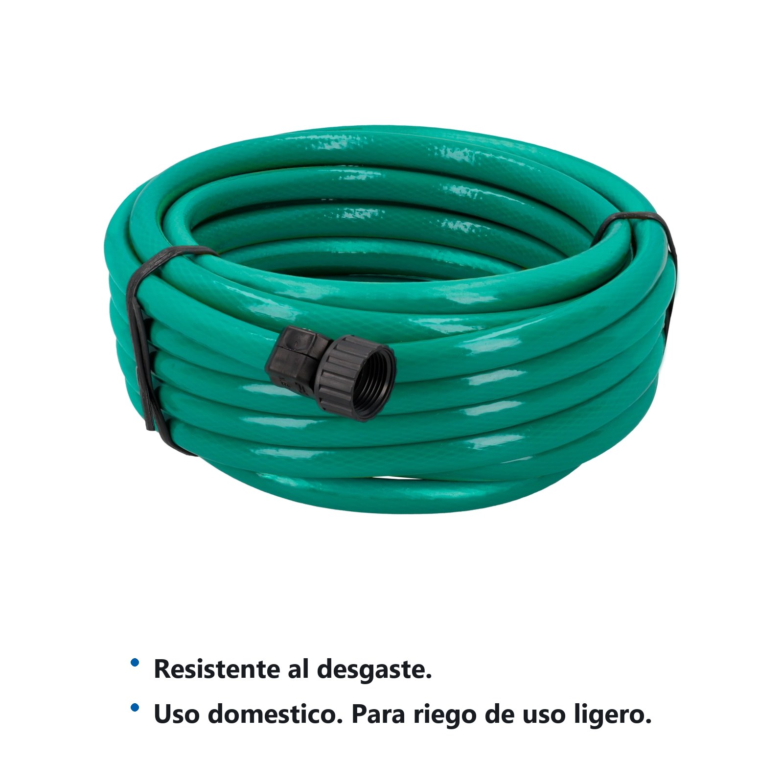 Manguera para jardín tramada con conector plástico 1/2", 20 m Foy - Imagen 2