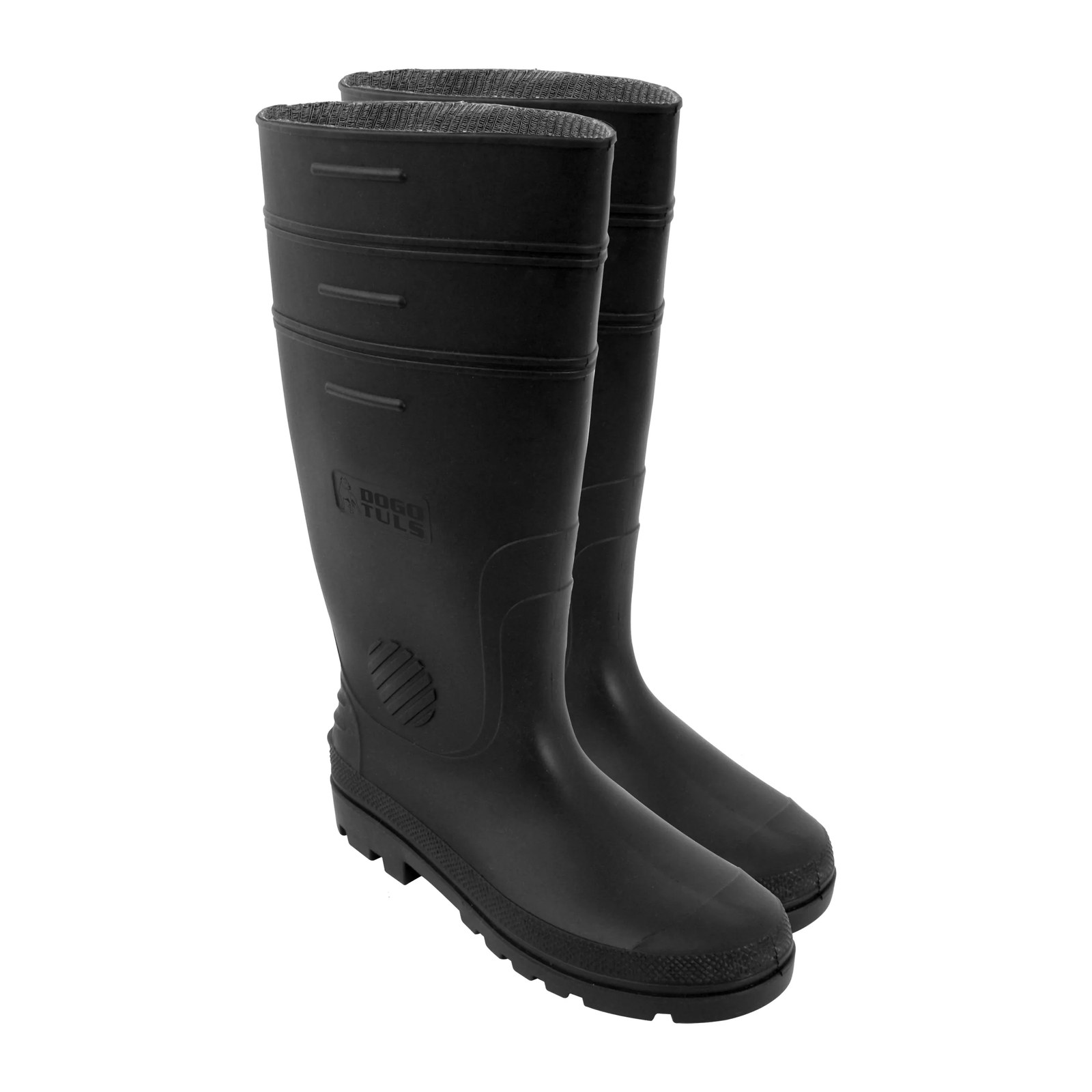 Bota Jardinera Negra de PVC Talla 8 - Paquete 3 Piezas