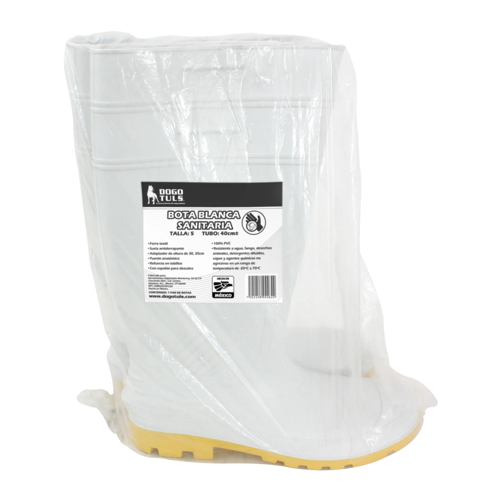 Bota Blanca Sanitaria PVC Talla 10 - Imagen 4