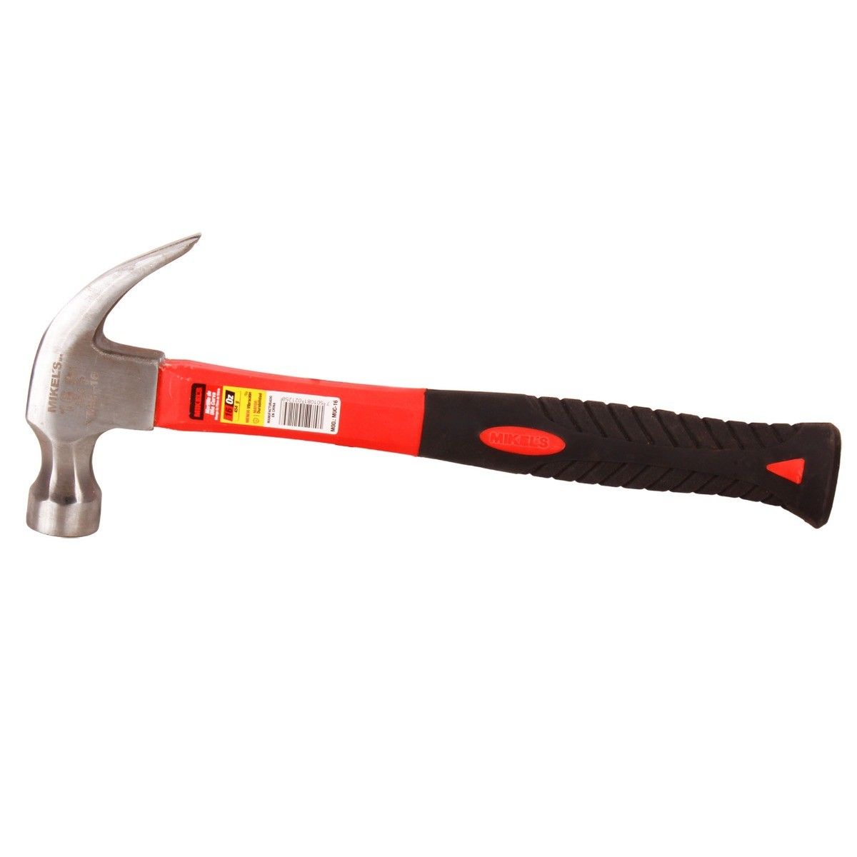 MIKELS MUC-16 Martillo de uña curva, mango de fibra de vidrio (16 oz) - Imagen 2