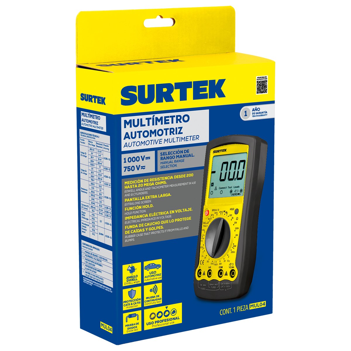 Multímetro digital automotriz Surtek - Imagen 2