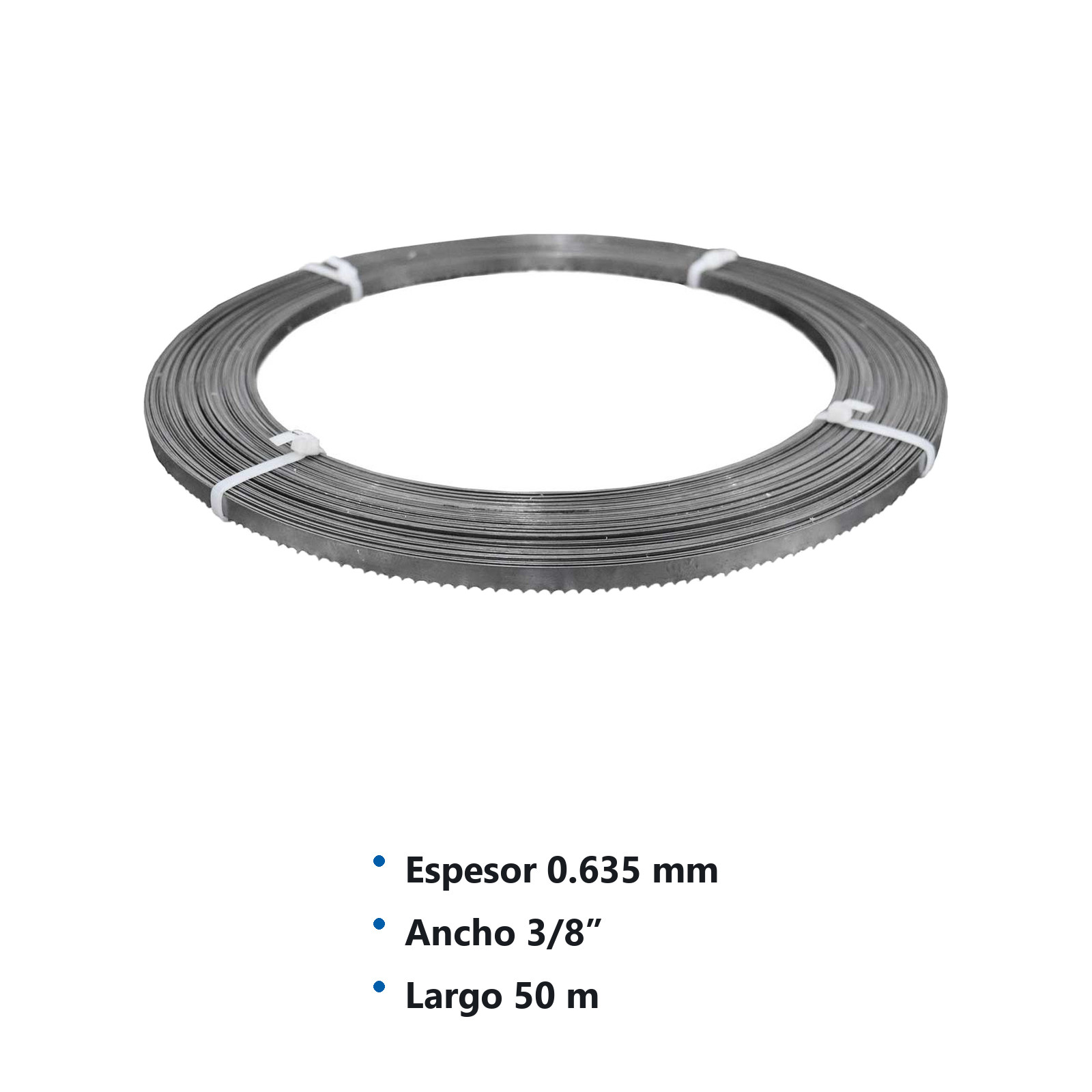 SIERRA CINTA P/MADERA 0.635 X 9.525MM 3/8" 4 DPP 50M ACERO CK75S - Imagen 4