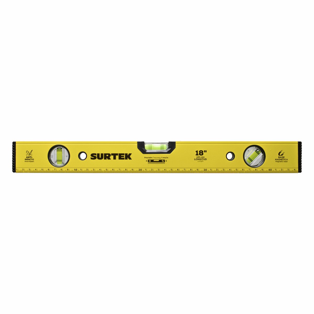 Nivel magnético de aluminio 18" Surtek - Imagen 2