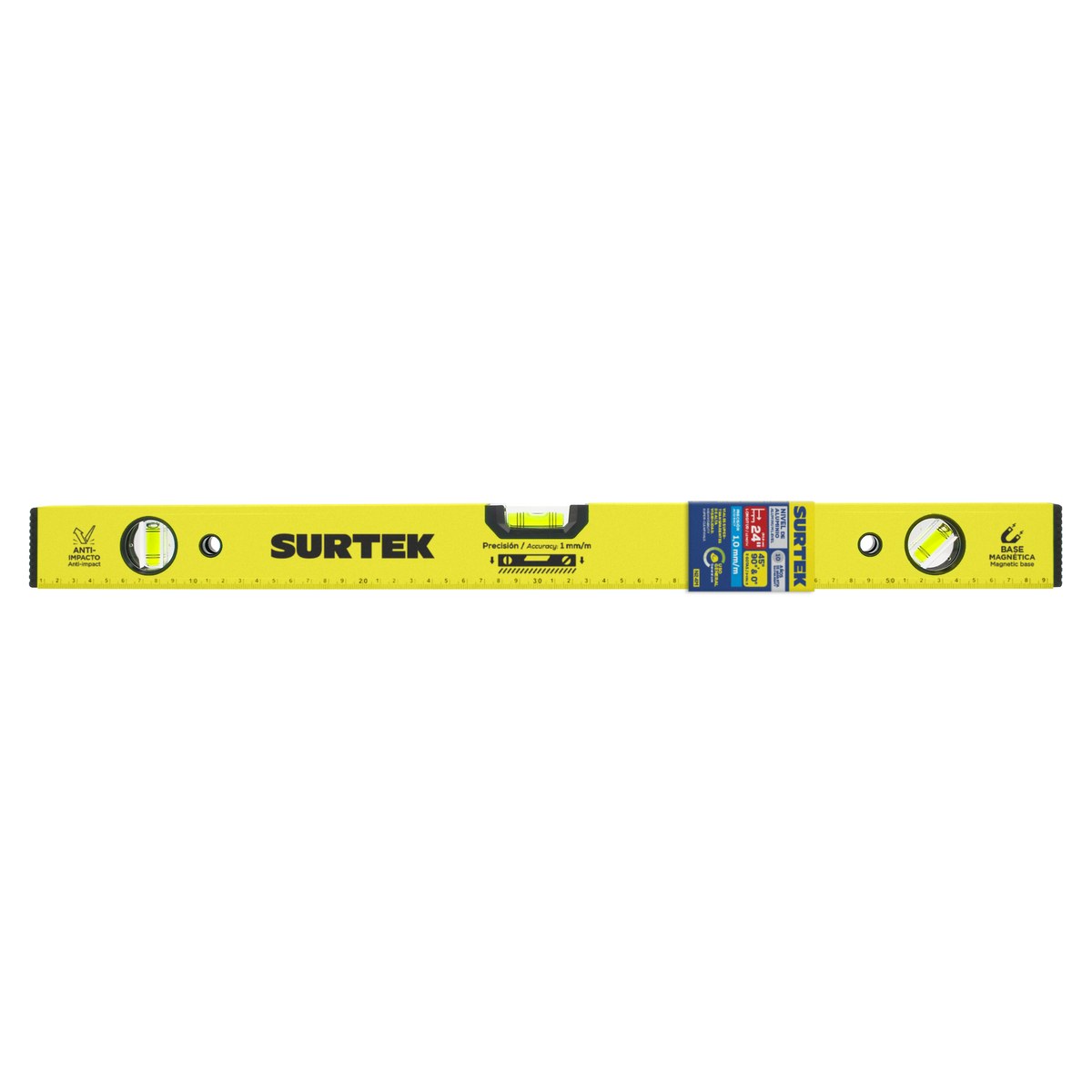 Nivel magnético de aluminio 24" Surtek - Imagen 2