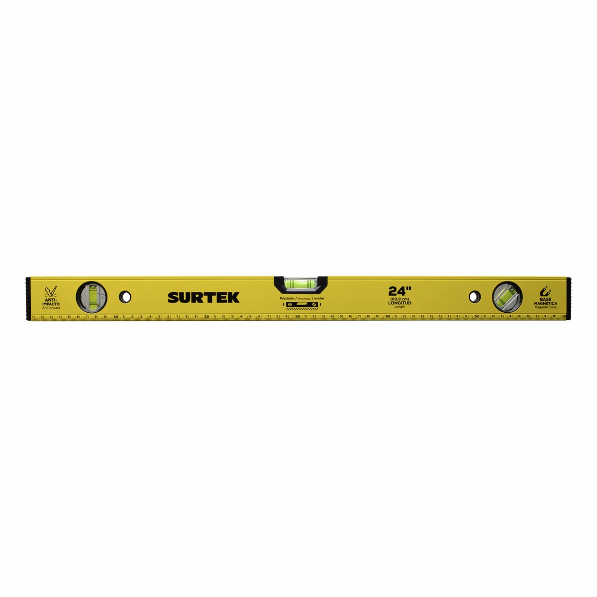 Nivel magnético de aluminio 24" Surtek - Imagen 3