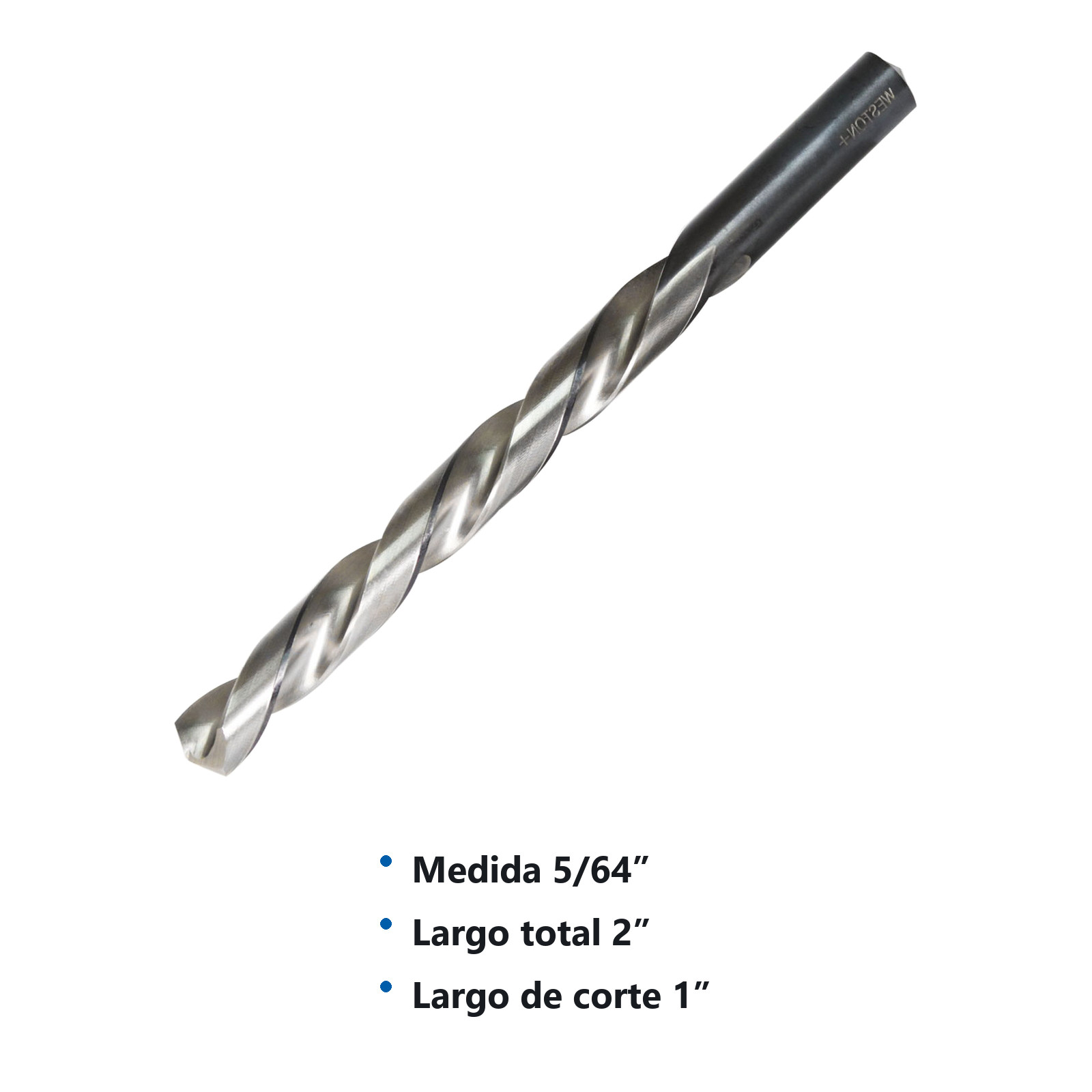 BROCA AAV ZANCO RECTO 5/64" WP BLACK & SILVER (Precio x pieza - Empaque c/12 pzas) - Imagen 3
