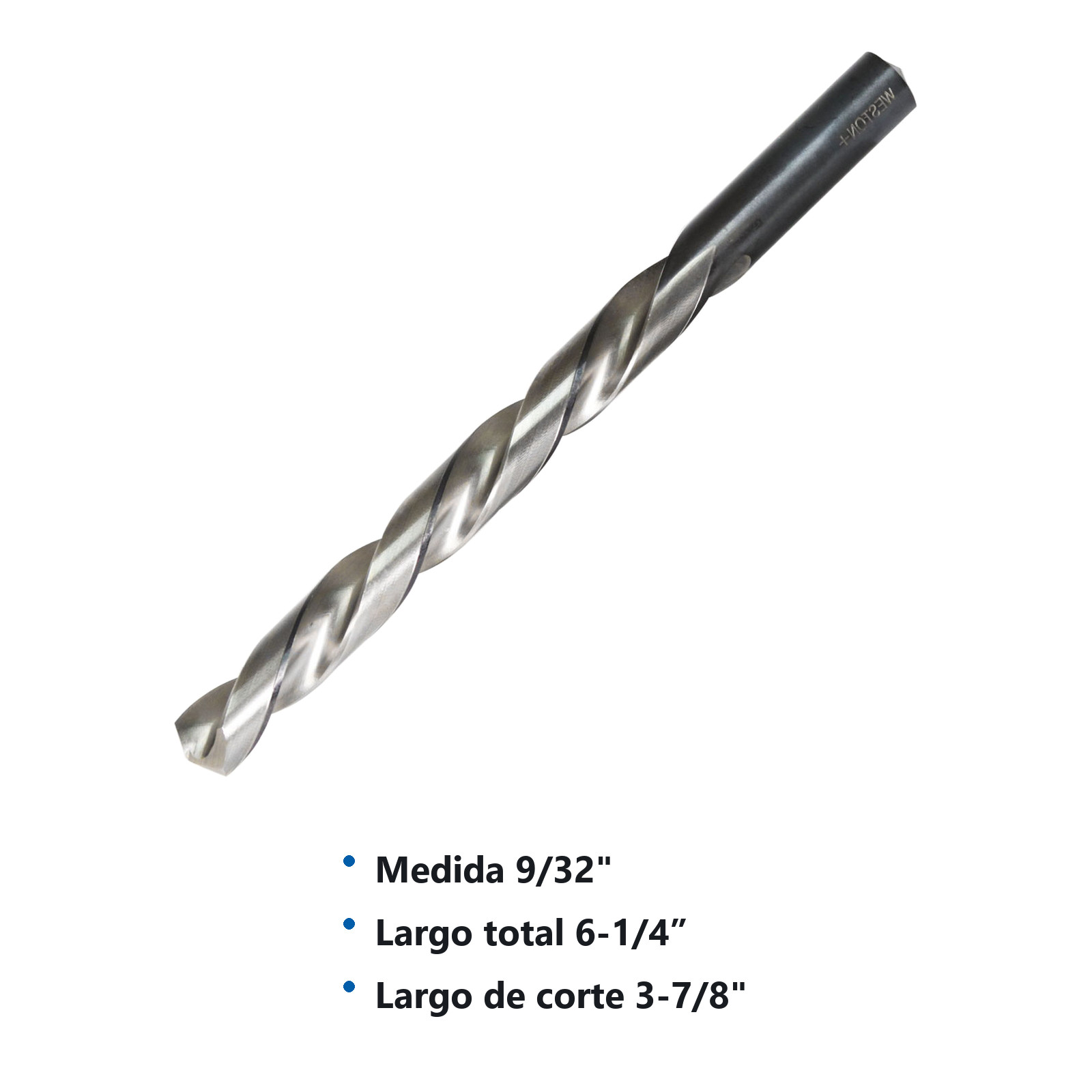 BROCA LARGA AAV 9/32 x 6 1/4" TL WP BLACK & SILVER - Imagen 2