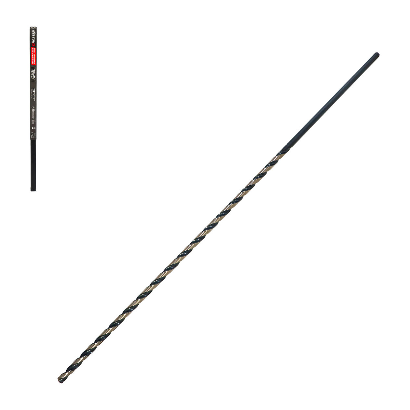 Broca Extra Larga Black & Silver 1/4" x 18" Punta Split Point