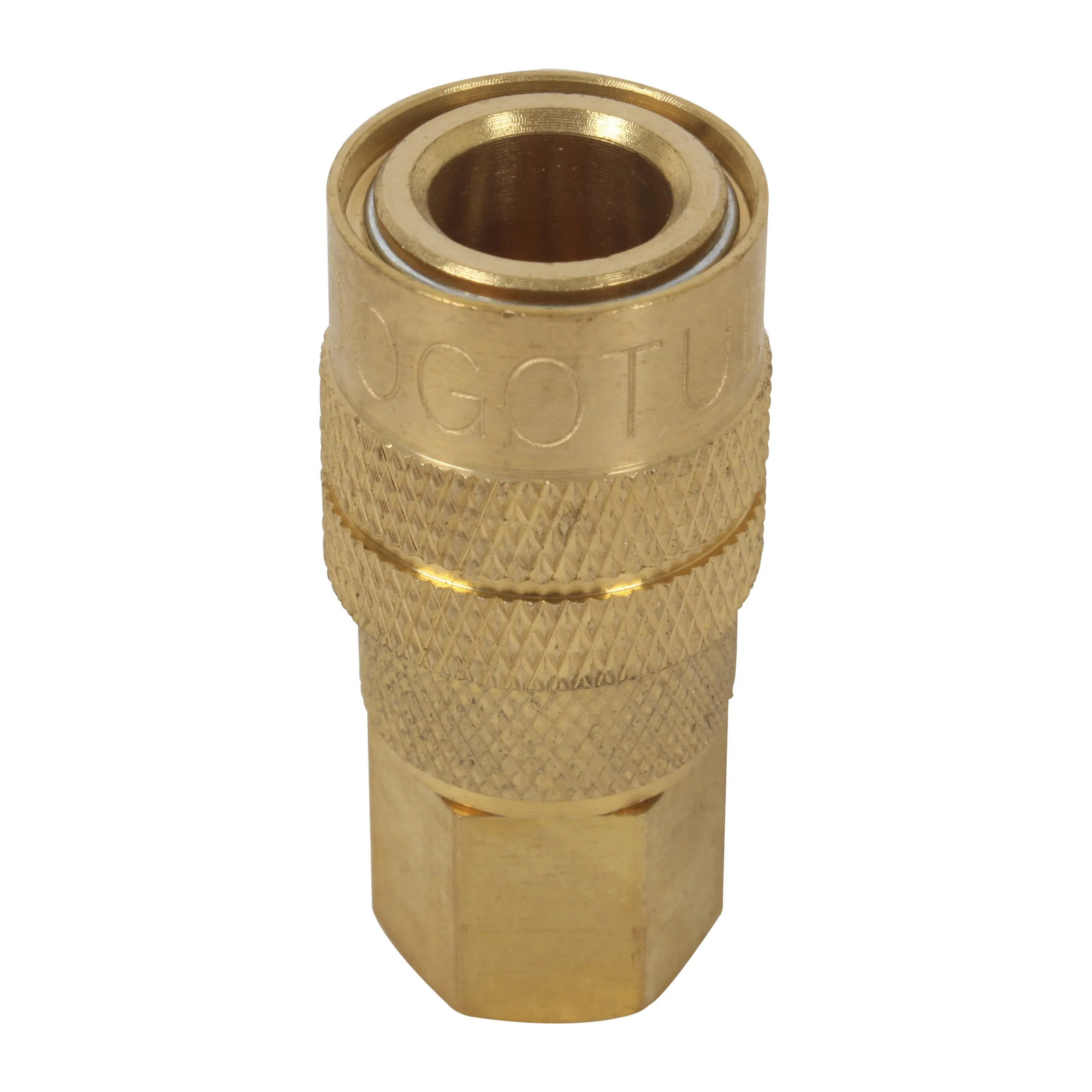 CONEXIÓN RÁPIDA TIPO HEMBRA COLOR LATÓN MEDIDA 1/4" NPT MARCA DOGOTULS
