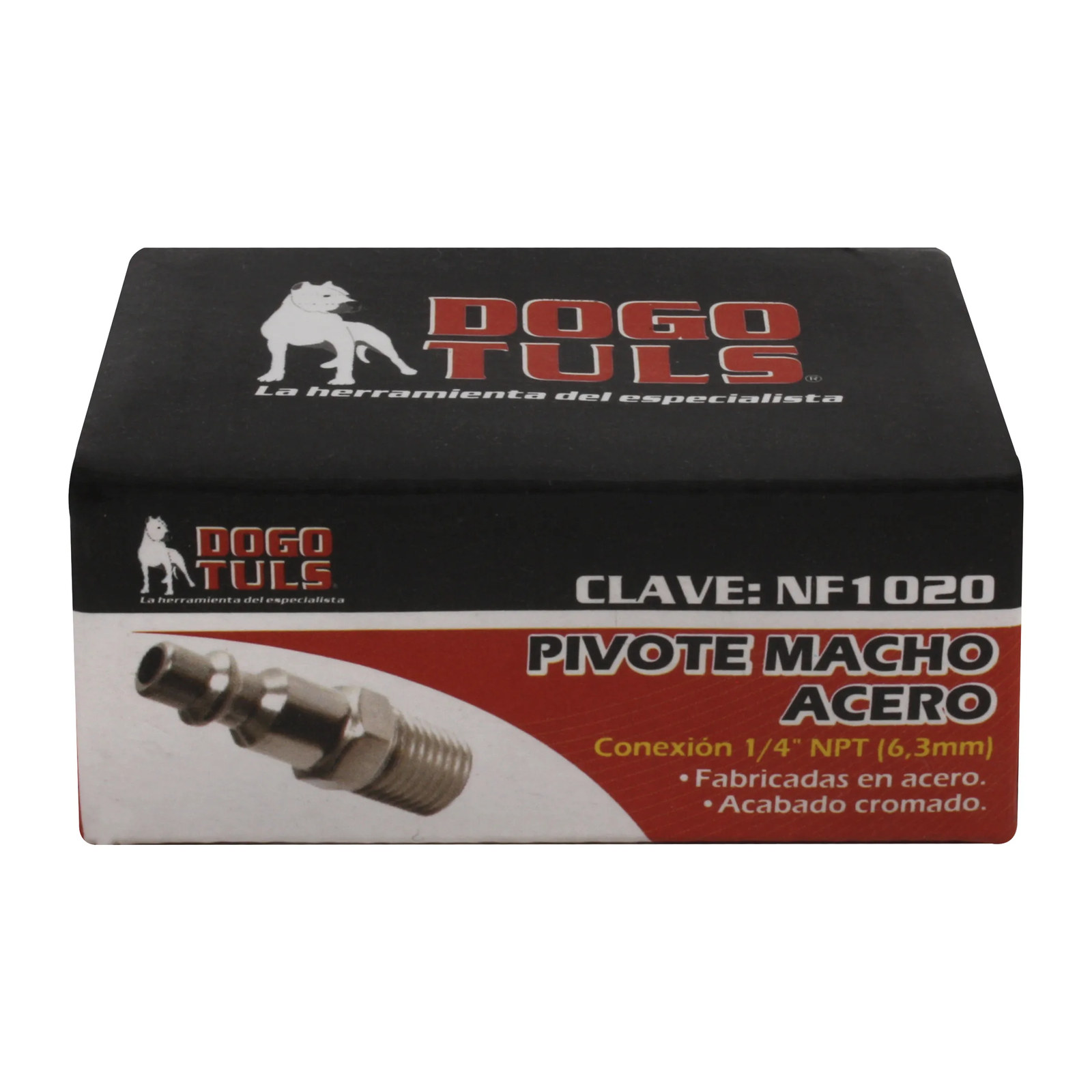 Pivote Macho Acero 1/4" NPT - Imagen 3
