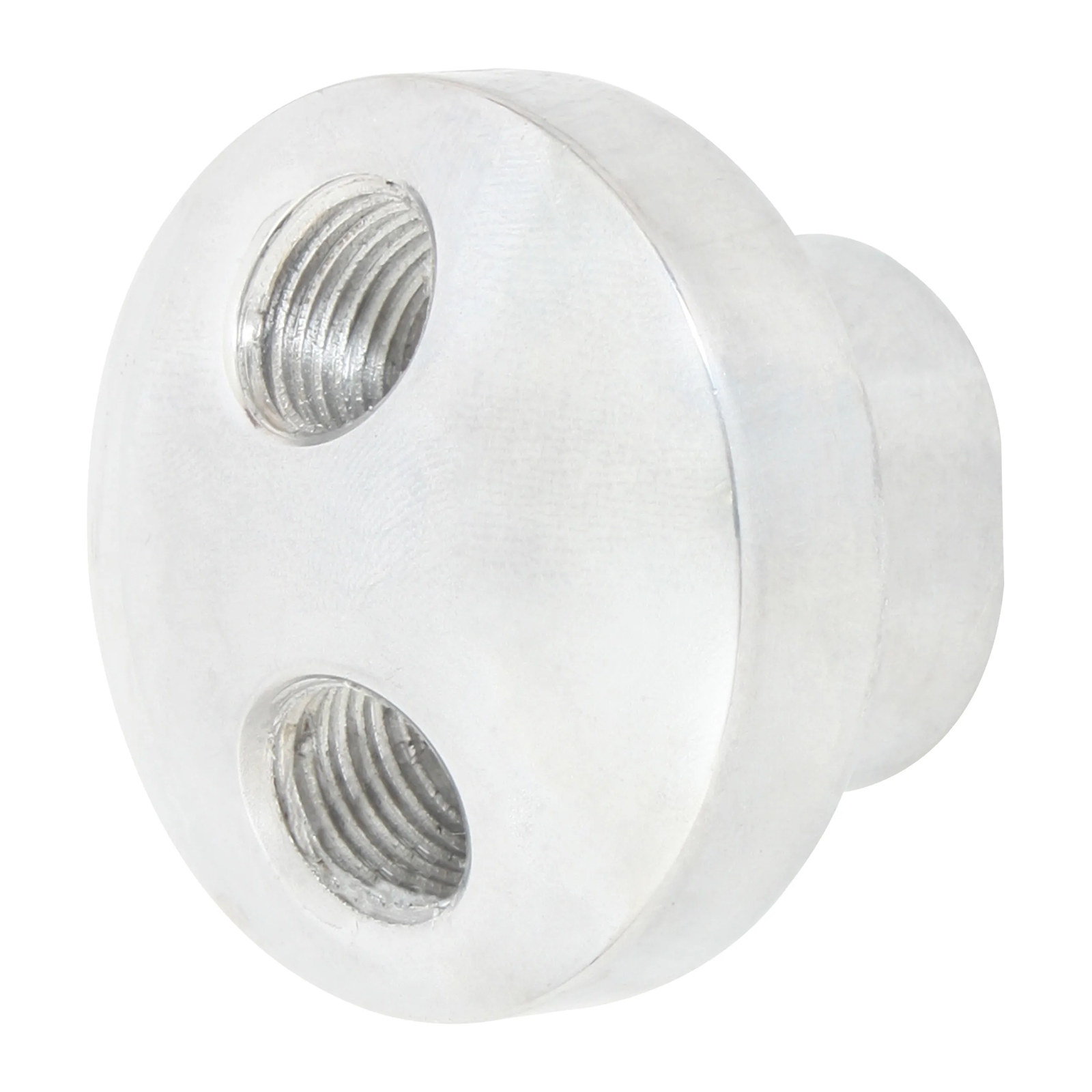 Distribuidor de Aire 1/4" NPT Aluminio 2 Salidas - Paquete 4 Piezas