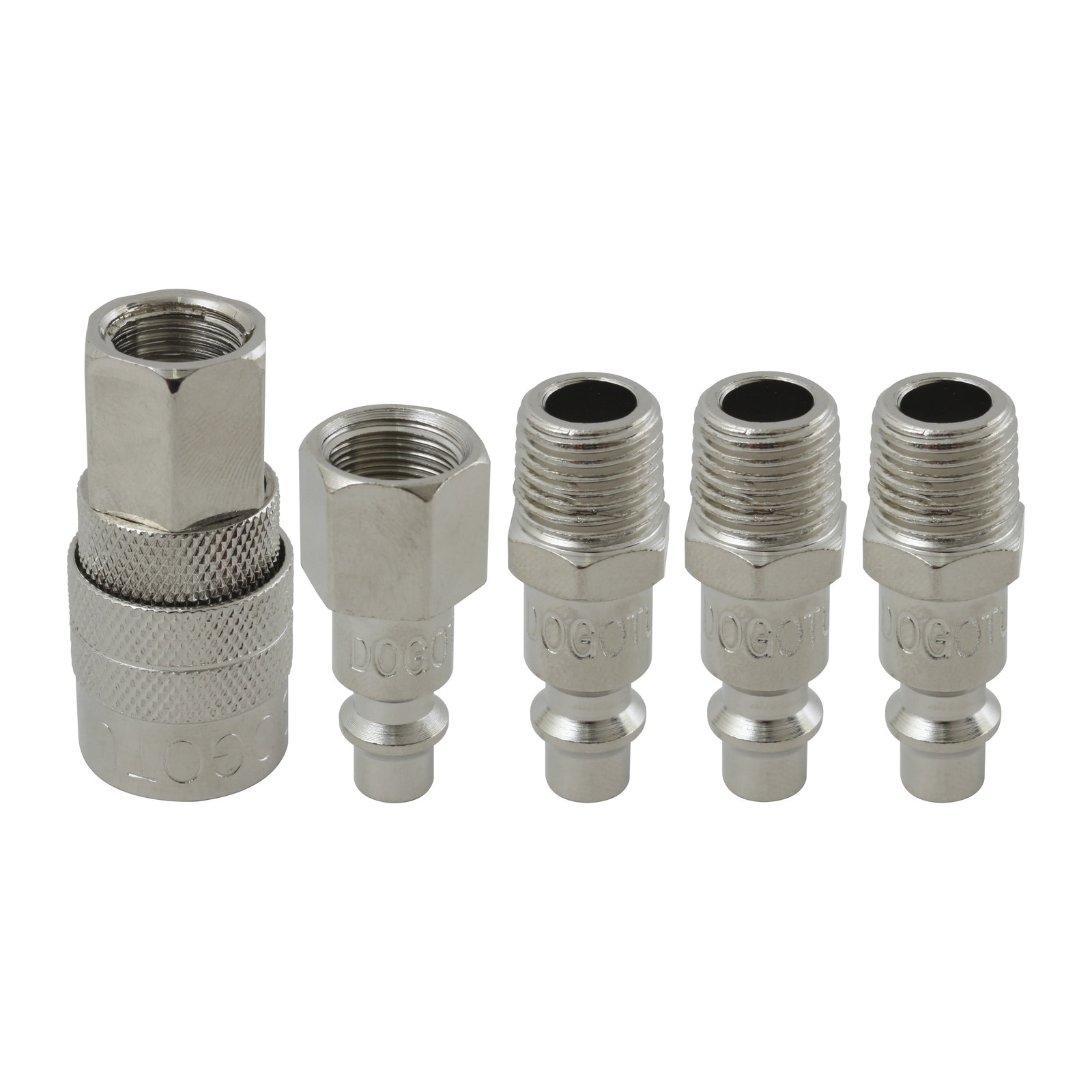 Juego de Conexión Acero 1/4" NPT 5 pzas - Imagen 2