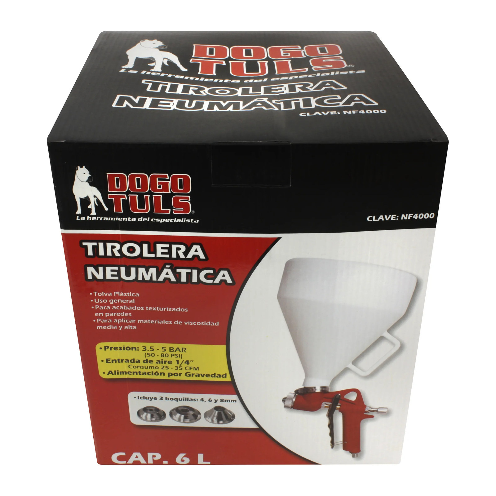 Tirolera Neumática con Tolva Plástica - Imagen 3