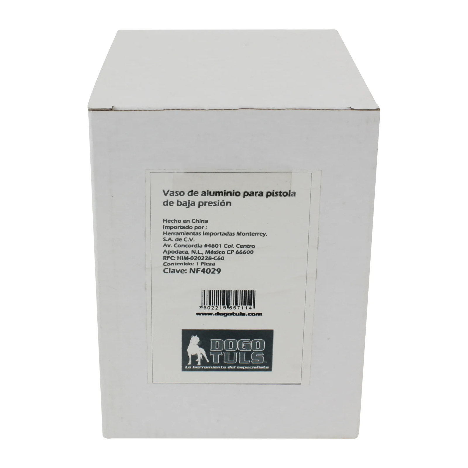 Vaso de Aluminio para Pistola de Baja Presión - Imagen 2
