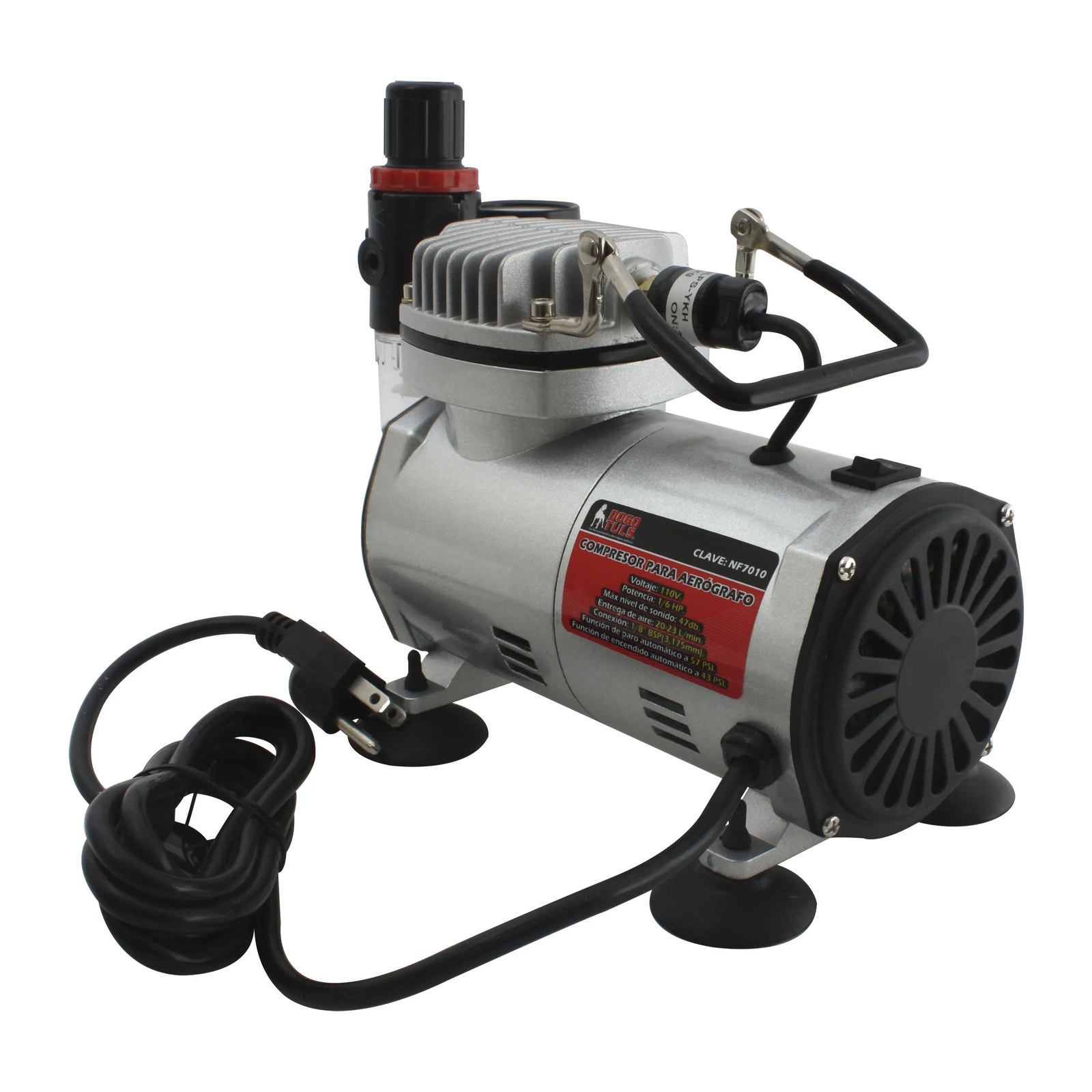 COMPRESOR PARA AEROGRAFO 1/6HP 110V - Imagen 2