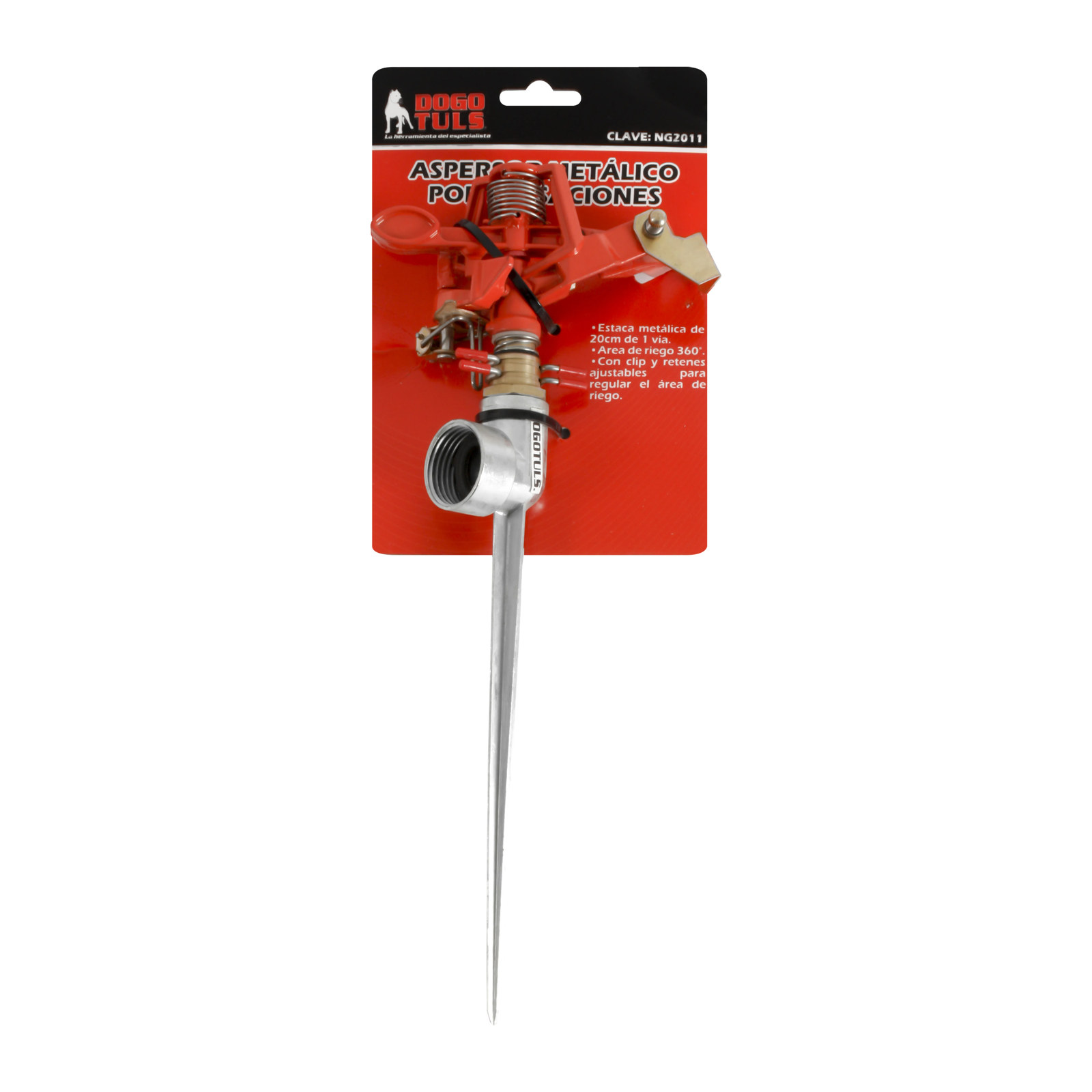 Aspersor Metálico 1 Vía Regulable 360° - Imagen 4