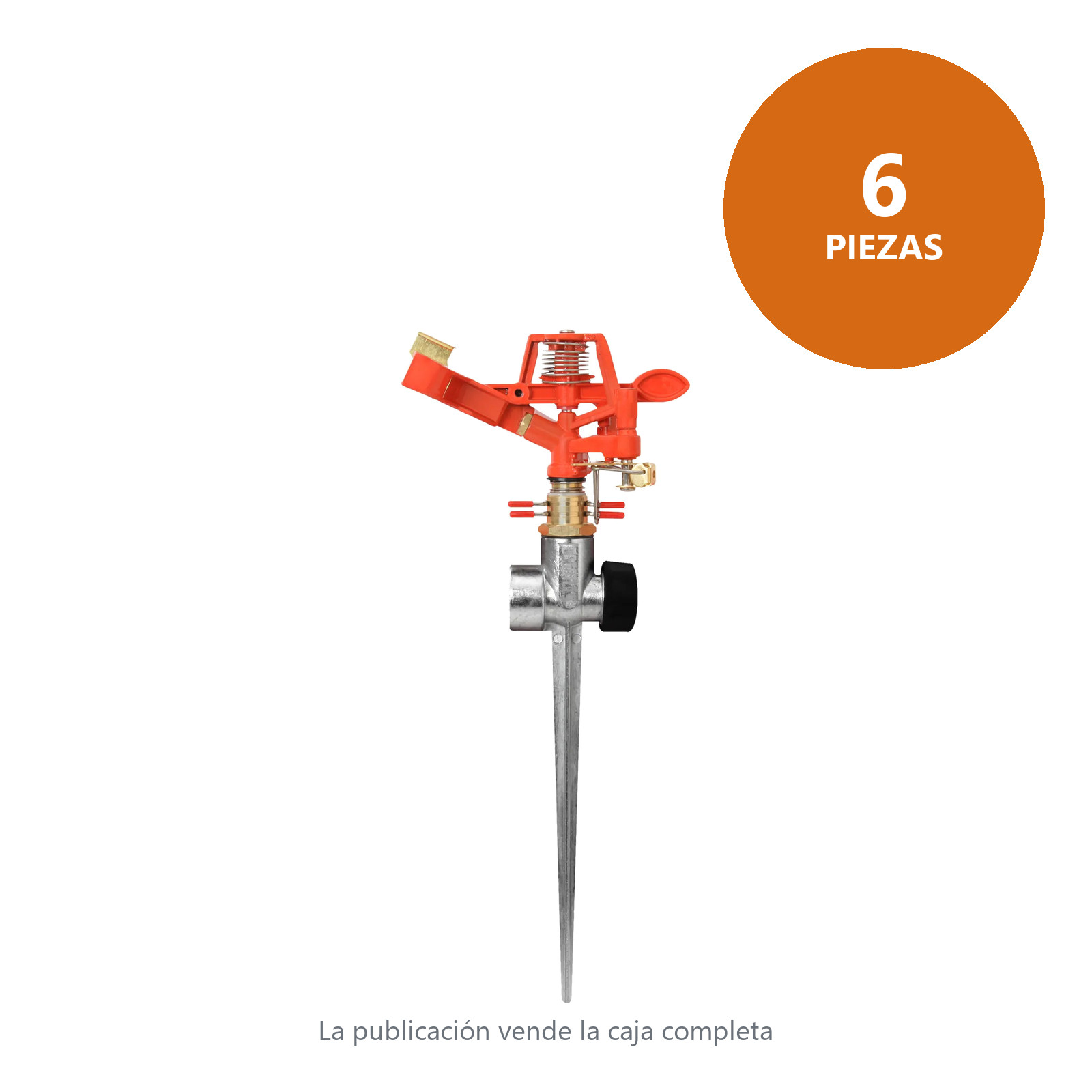 Aspersor Metálico 2 Vías Regulable 360° - Imagen 4