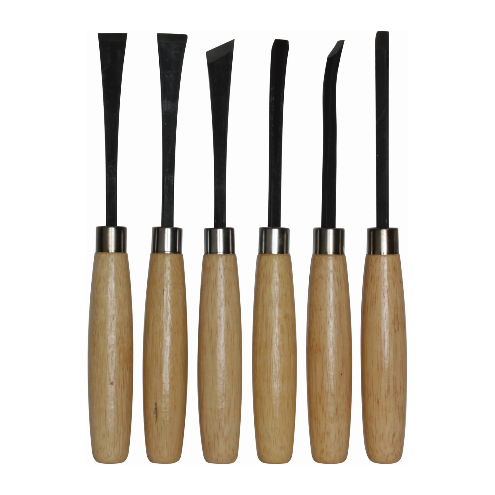 Juego de gubias 6 pz mango de madera Dogotuls - Paquete 6 Piezas