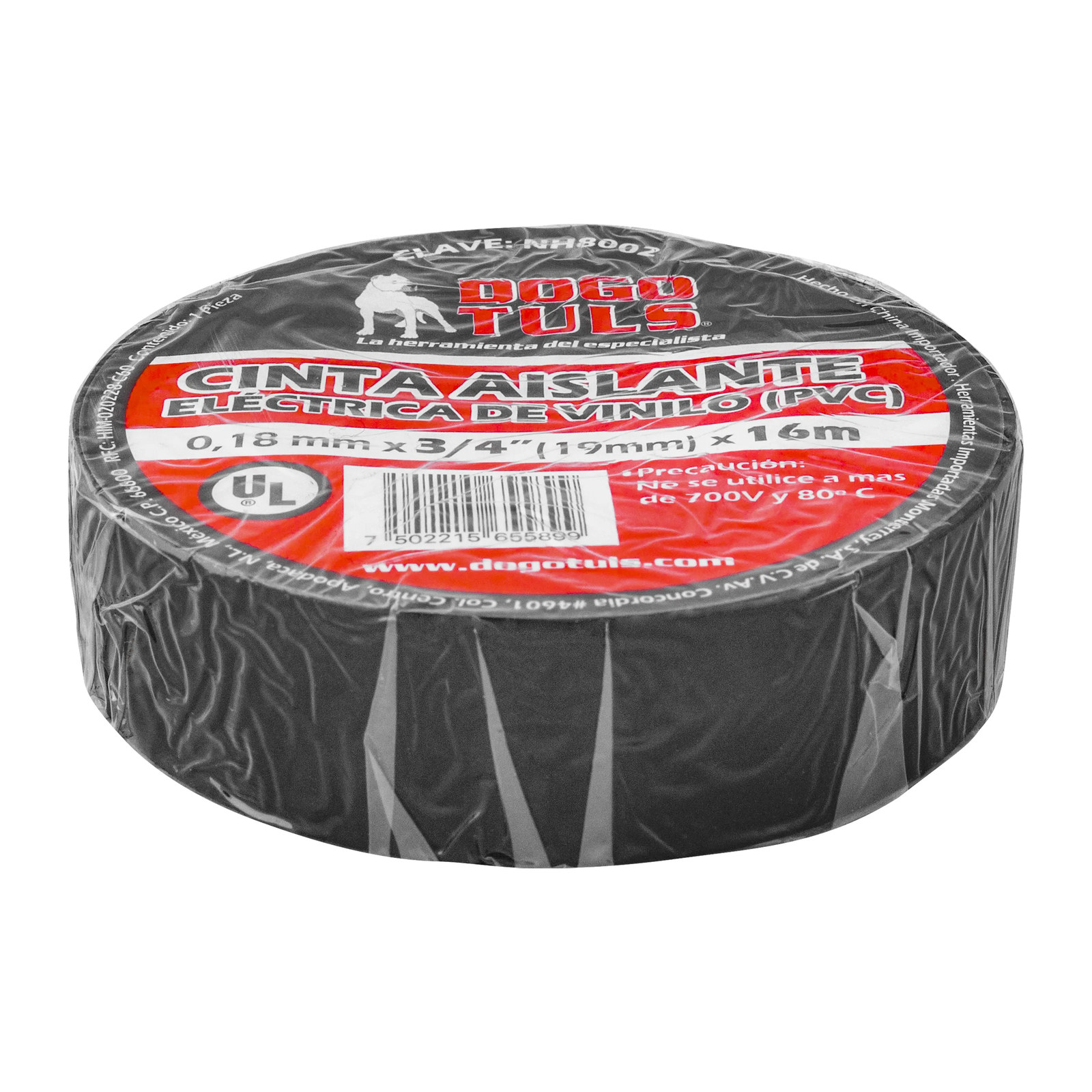 Cinta Aislante Negra Eléctrica 16 m x 3/4" x 0.18 mm - Imagen 3