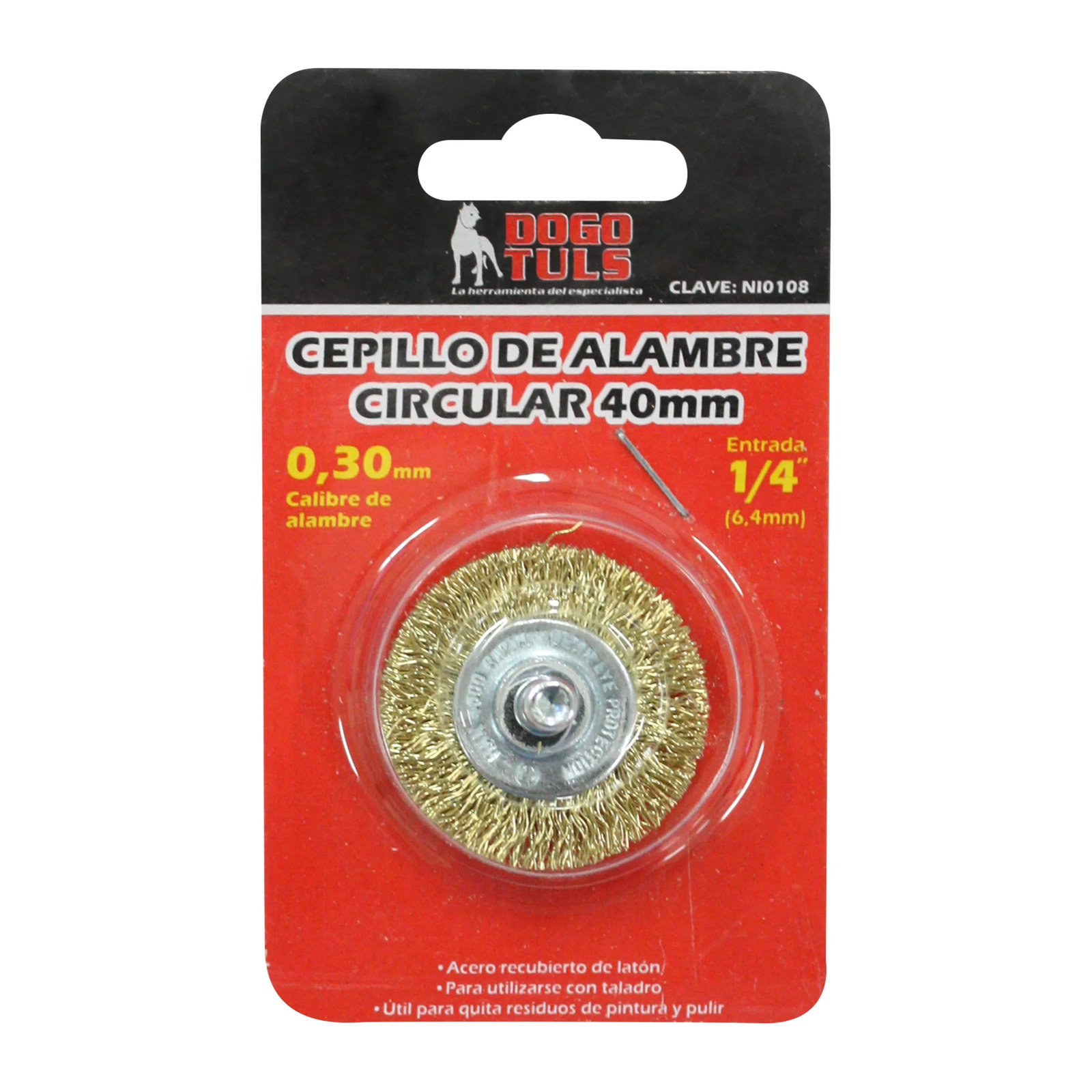 CEPILLO DE ALAMBRE 40mm CIRCULAR E-1/4 - Imagen 4