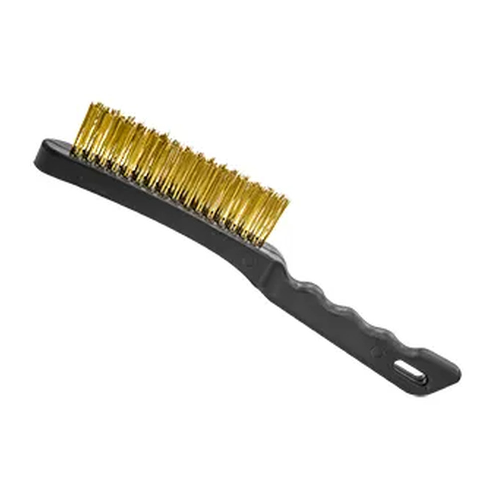 Cepillo Antichispa con Mango de Plástico 4x16 Latón - Paquete 6 Piezas