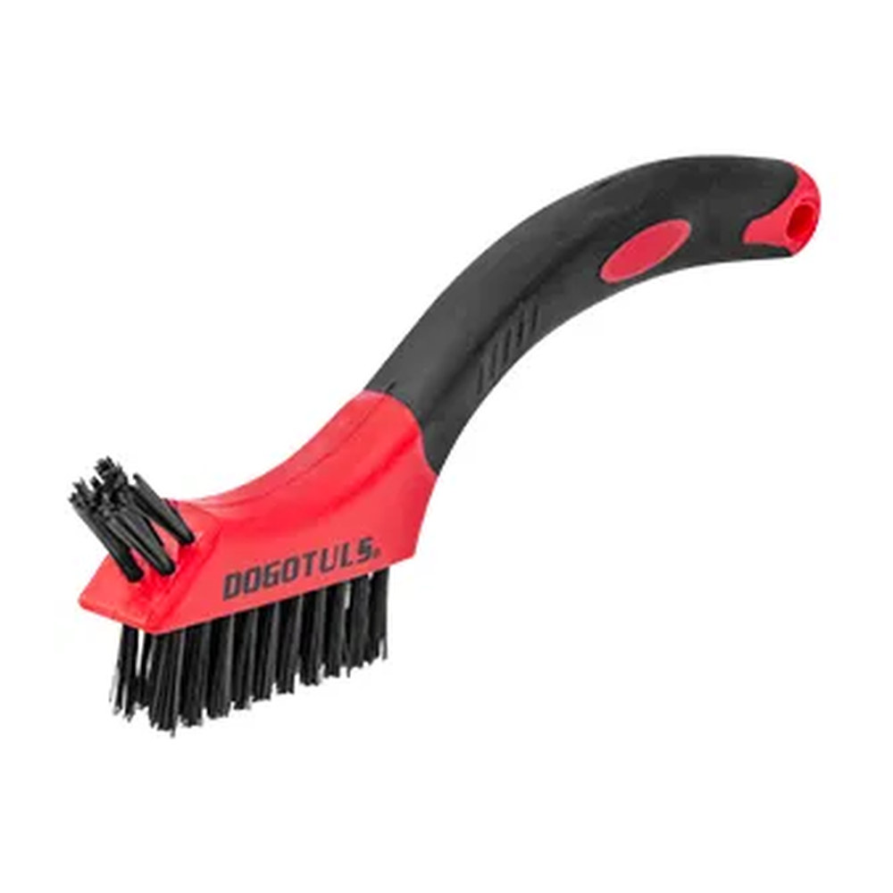 Mini Cepillo con Mango de Plástico 10x3 Nylon Frontal - Paquete 12 Piezas
