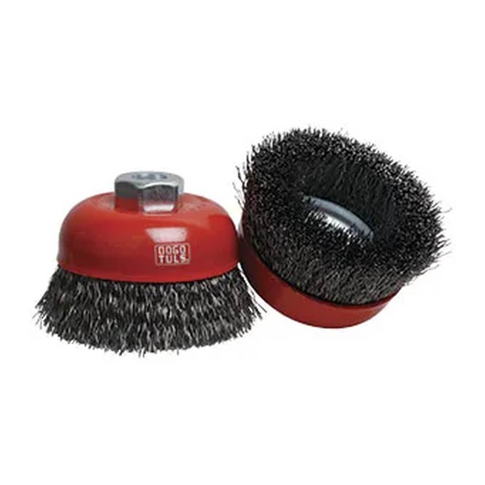 Carda de Copa 4" Ondulado Entrada 5/8"-11NC - Paquete 4 Piezas