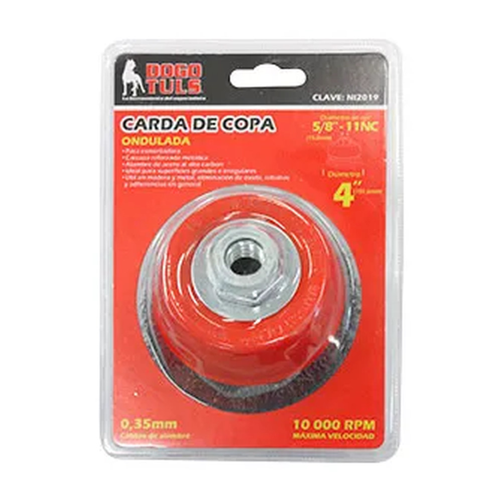 Carda de Copa 4" Ondulado Entrada 5/8"-11NC - Imagen 3