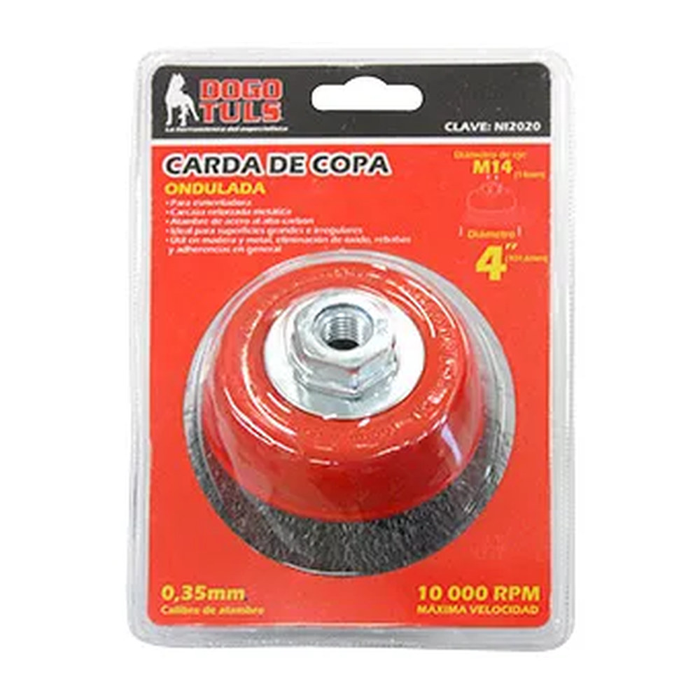 Carda de Copa 4" Ondulado Entrada M14 - Imagen 3