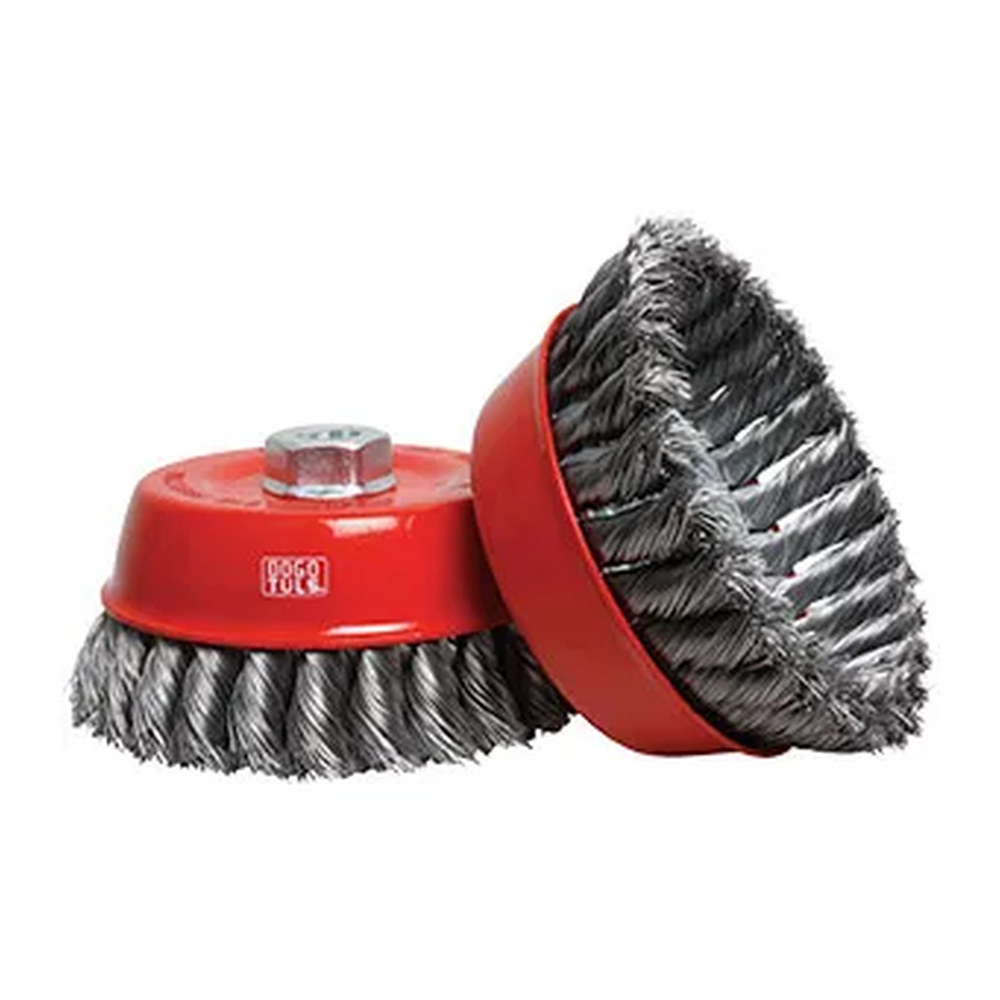 Carda de Copa Trenzada 5" Entrada 5/8"-11NC - Paquete 4 Piezas