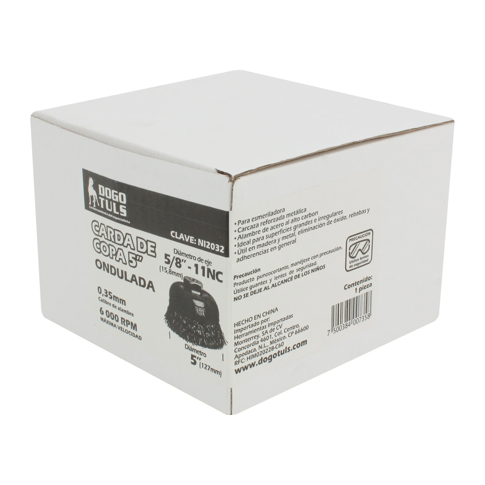 Carda de Copa Ondulada 5" Entrada 5/8" - Imagen 4