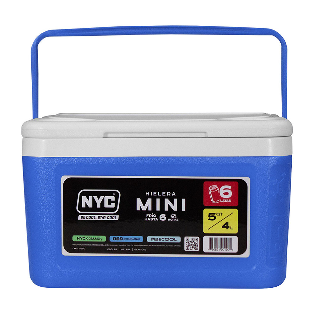 HIELERA NYC MINI 5 QTS. AZUL