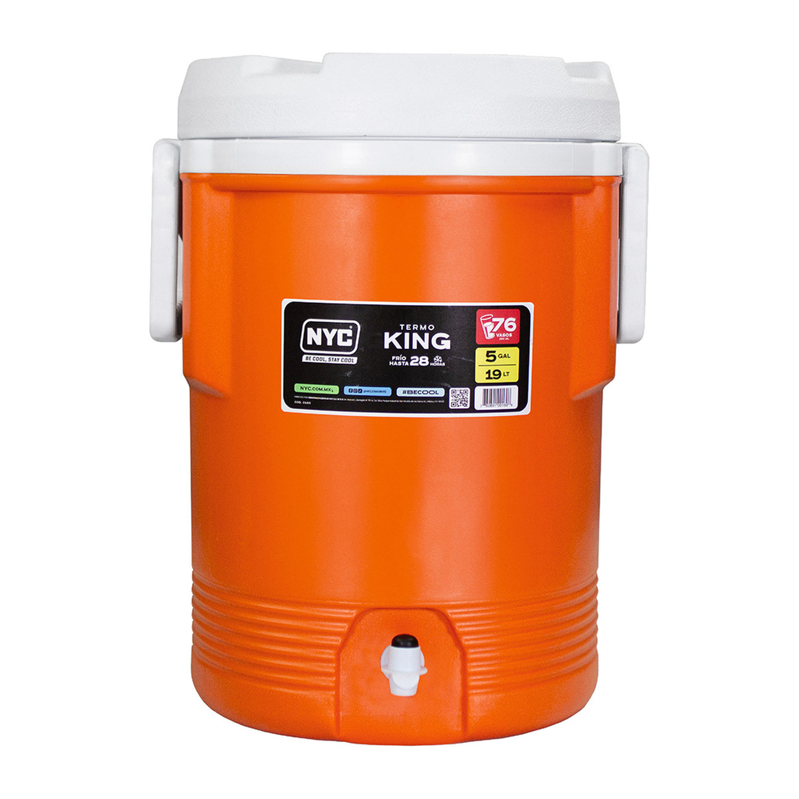 TERMO NYC KING 5 GALONES NARANJA