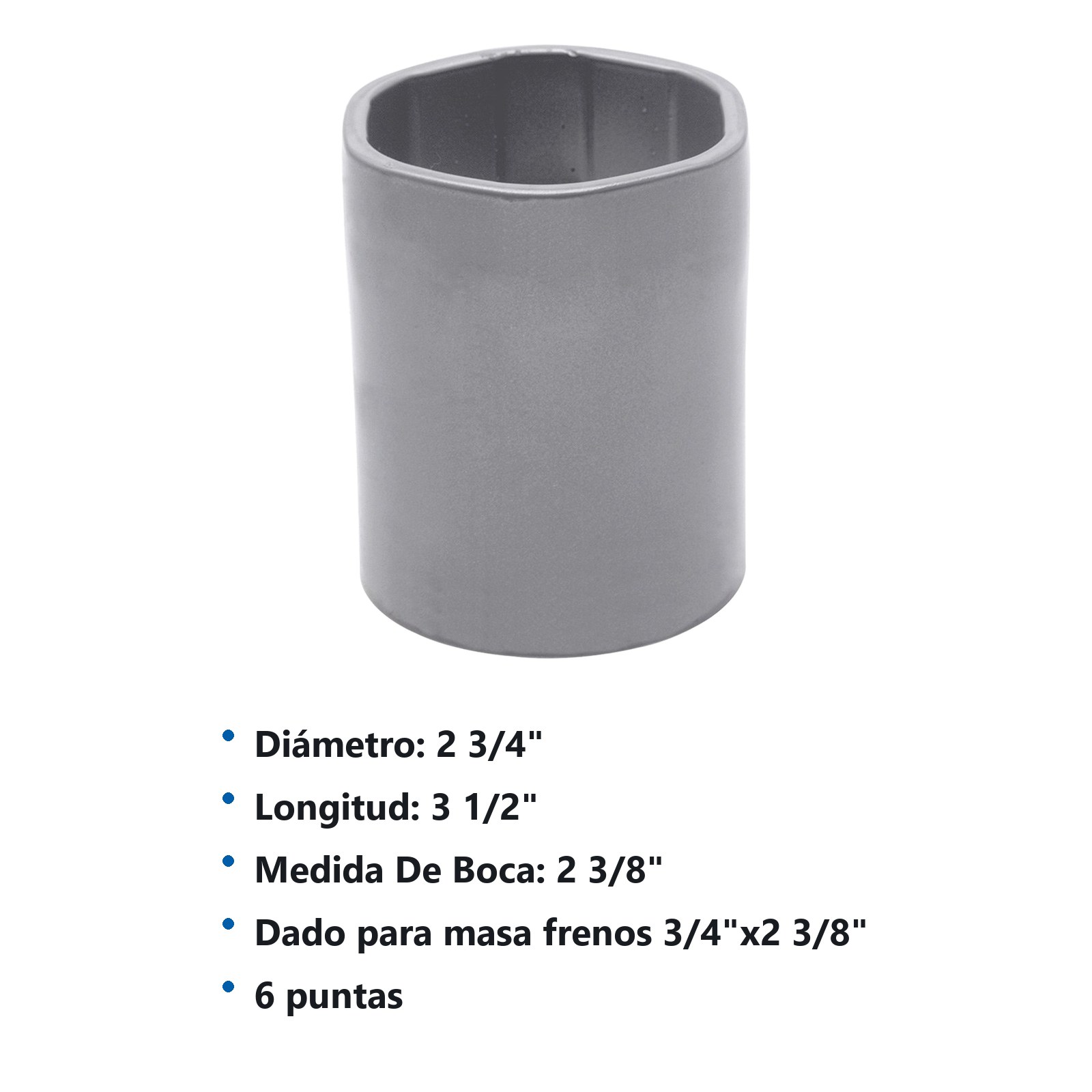 Dado para centros de maza 3/4" x 2-3/8" Urrea - Imagen 3