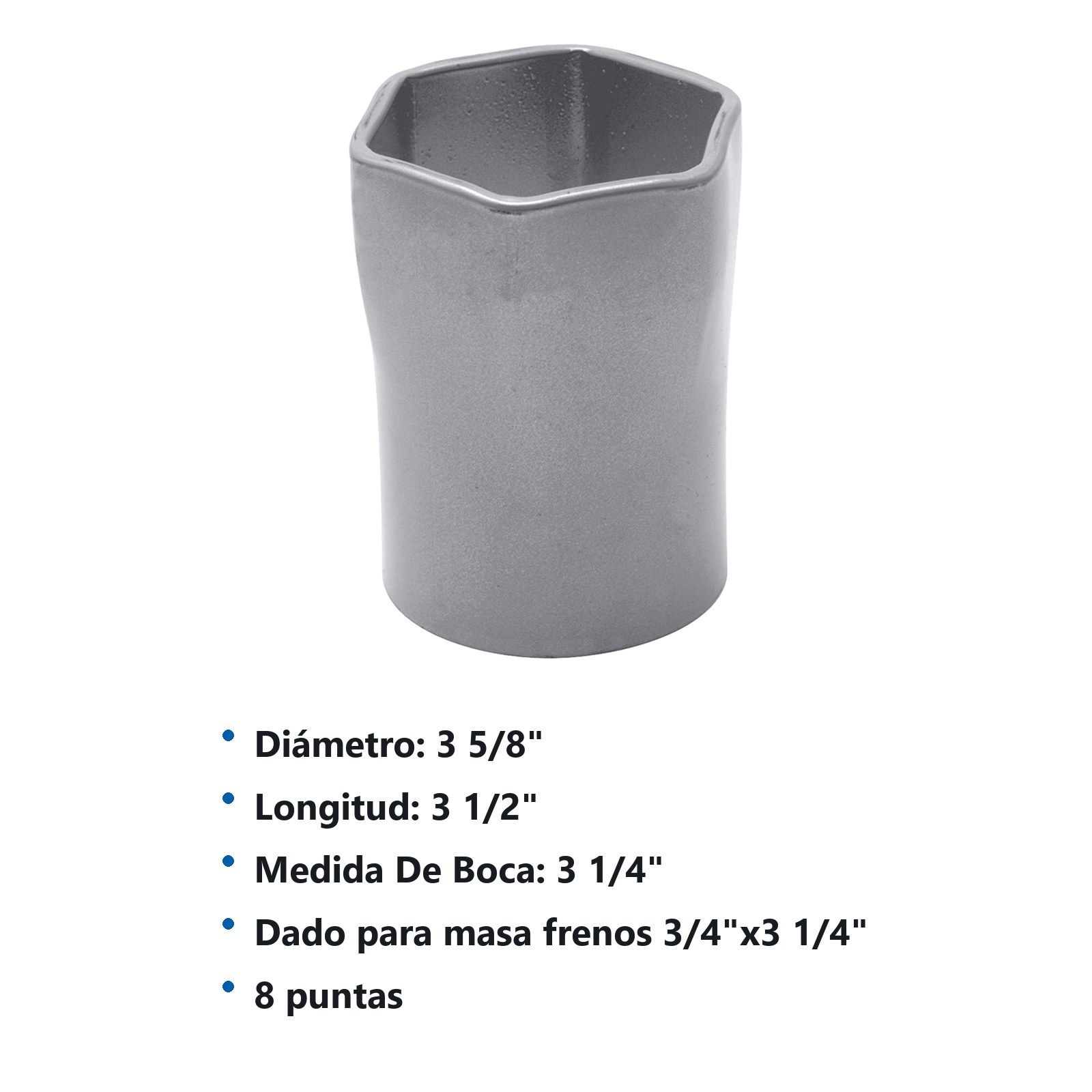 Dado para centros de maza 3/4" x 3-1/4" Urrea - Imagen 2