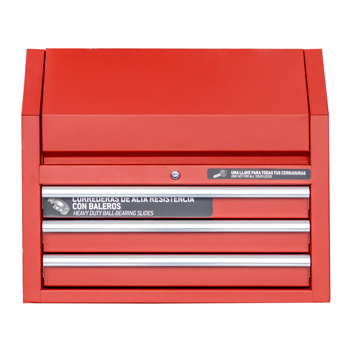 Gabinete superior 3 gavetas color rojo serie P 27" Urrea - Imagen 3
