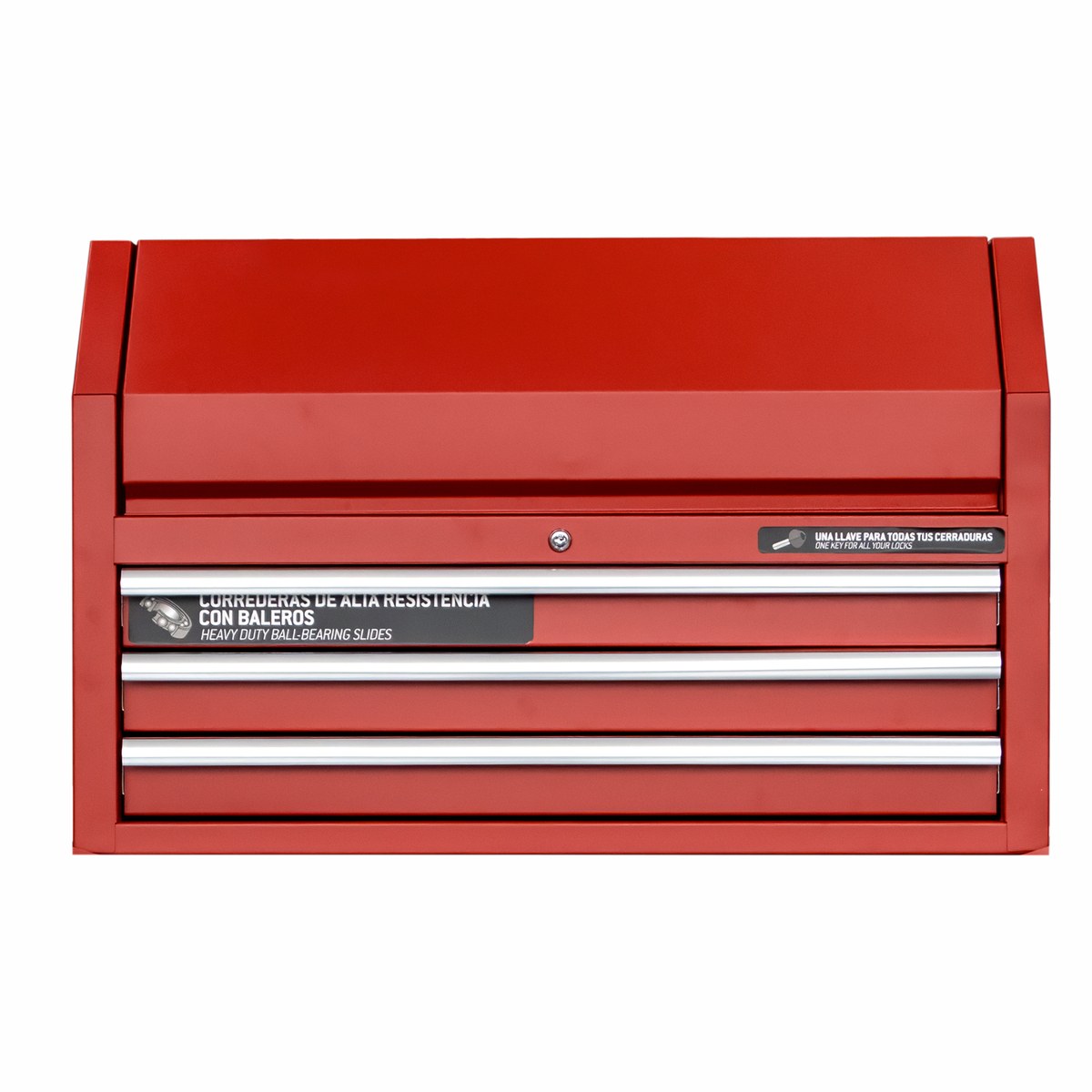 Gabinete superior 3 gavetas color rojo serie P 36" Urrea - Imagen 3