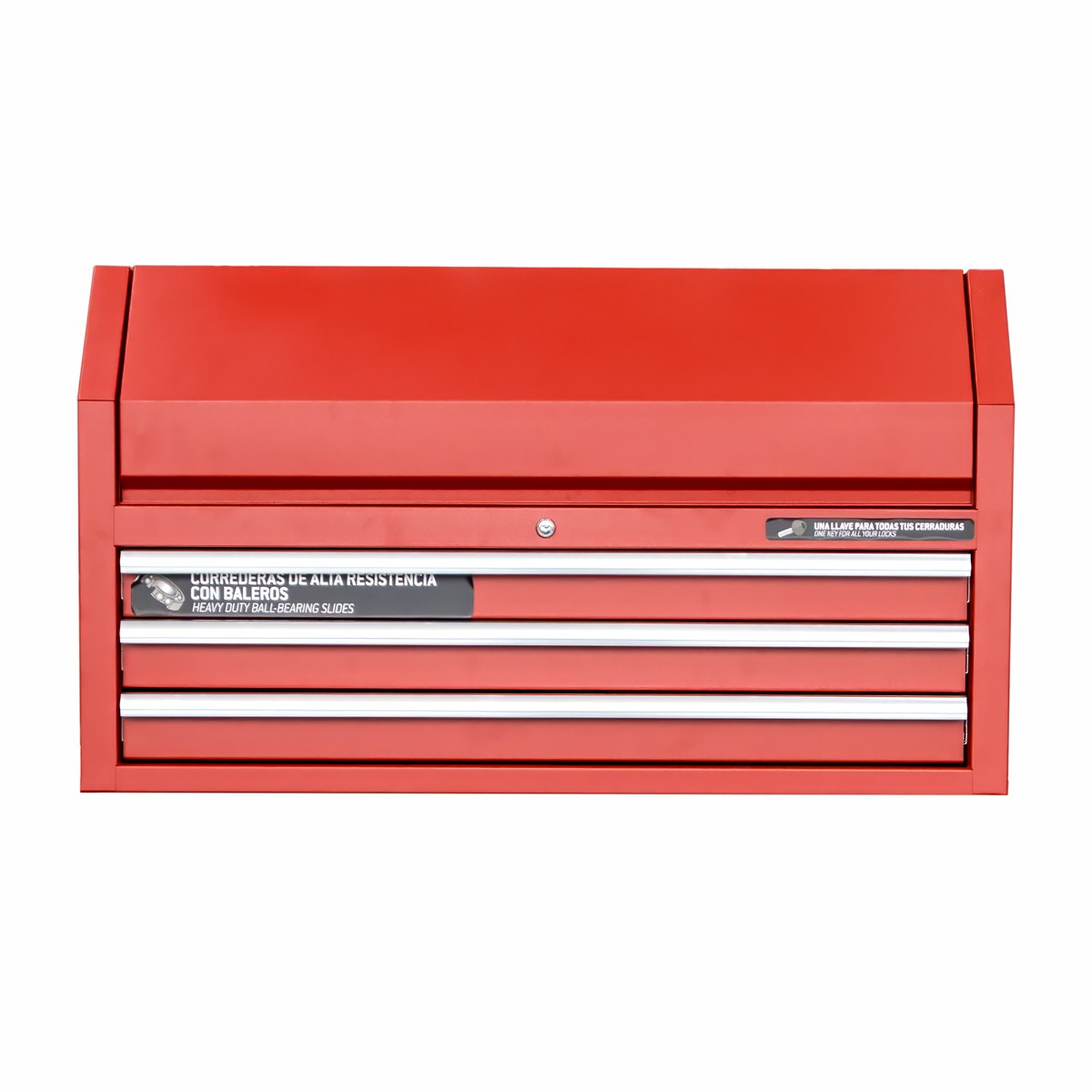 Gabinete superior 3 gavetas color rojo serie P 41" Urrea - Imagen 3