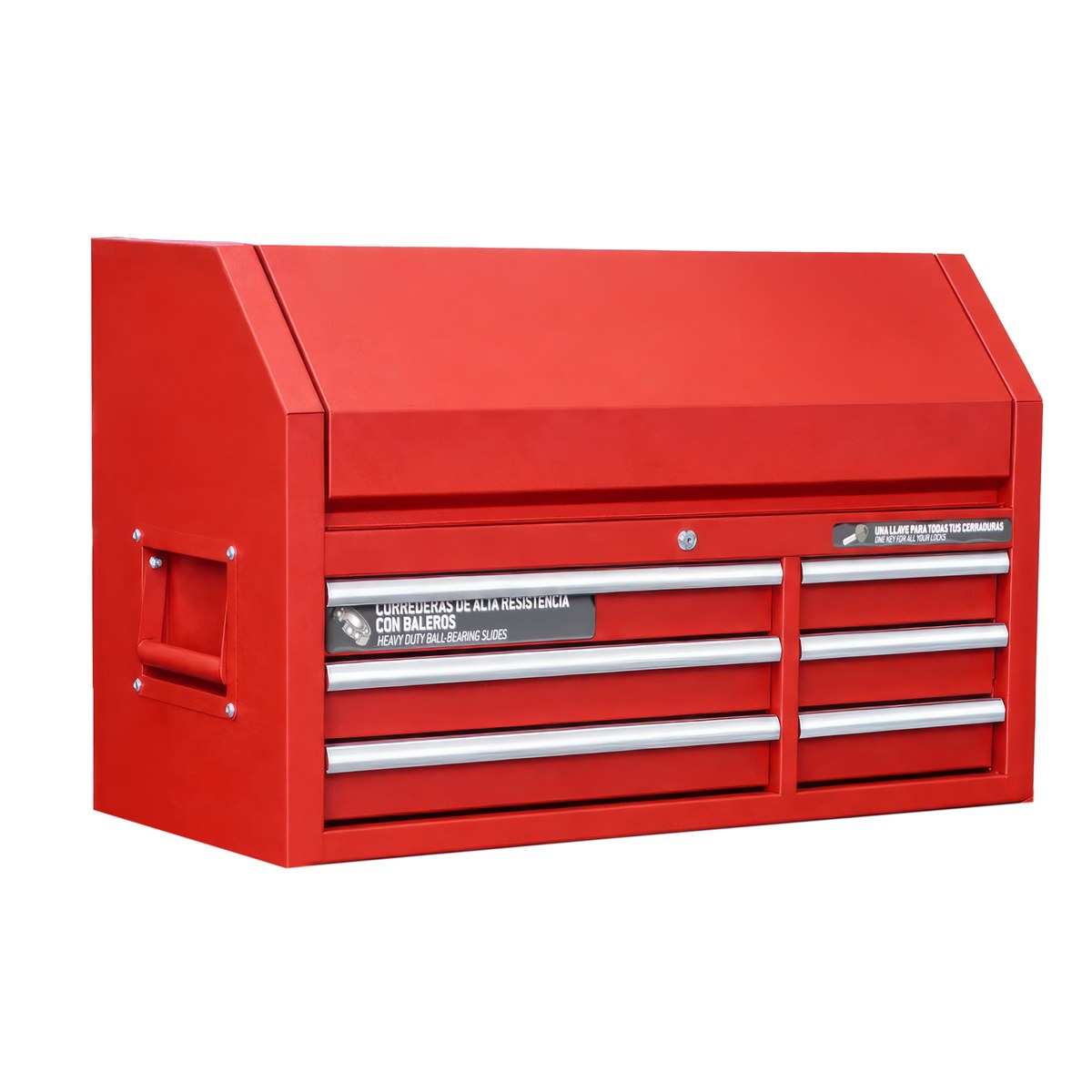 Gabinete superior 6 gavetas color rojo serie P 46" Urrea