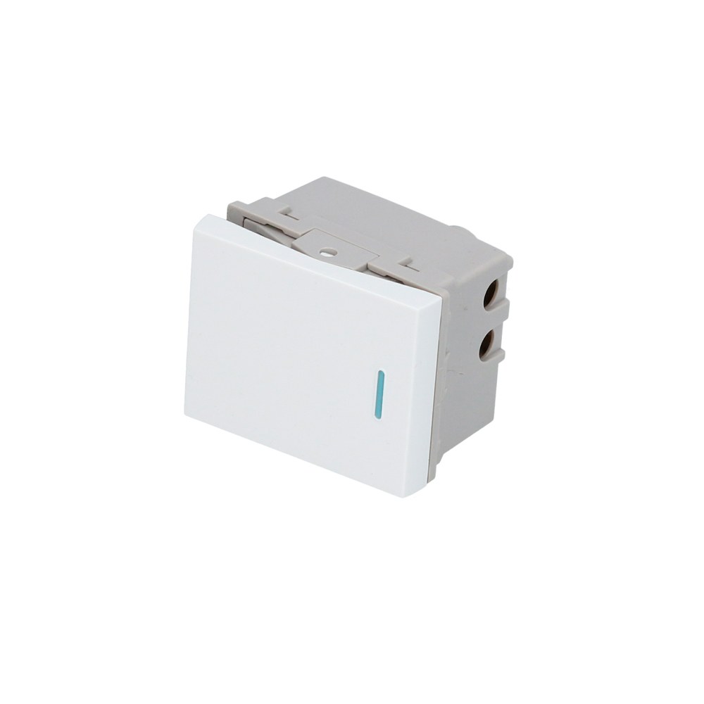 Interruptor 3 vías 1/2, línea Premium, color blanco Surtek