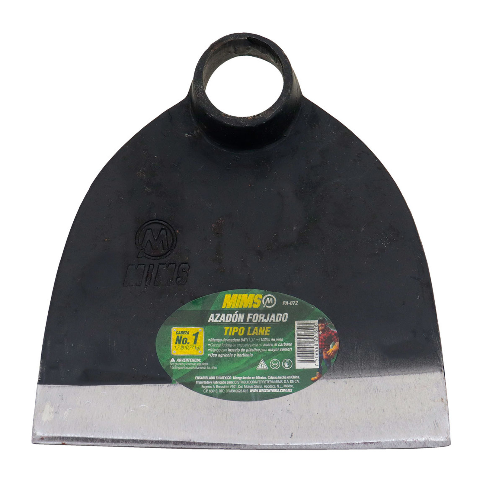 AZADON FORJADO TIPO LANE NO-1 1.7 LB (0.75KG)  SIN MANGO - Imagen 2