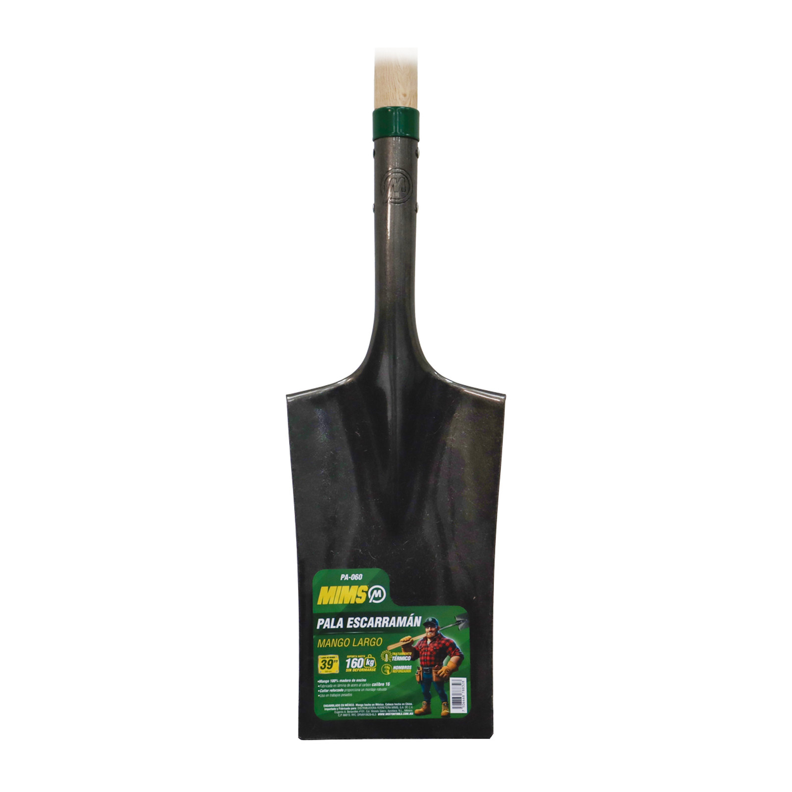 PALA ESCARRAMAN MANGO LARGO D/MADERA - Imagen 2