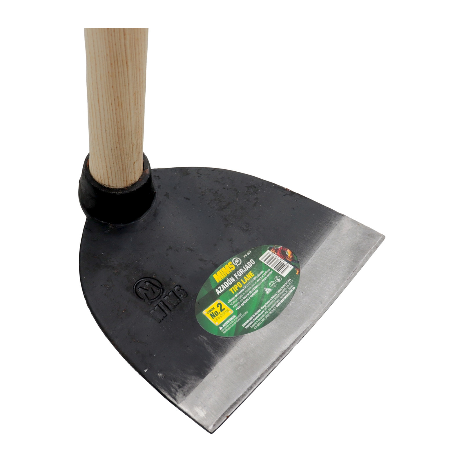 AZADON FORJADO TIPO LANE NO-2 1.8 LB (0.8KG)  CON MANGO DE MADERA - Imagen 2